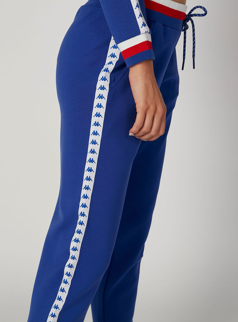 Kappa Printed Mid Waist Jog Pants with Elasticised Waistband-women-clothing-bottoms-joggers-image-5