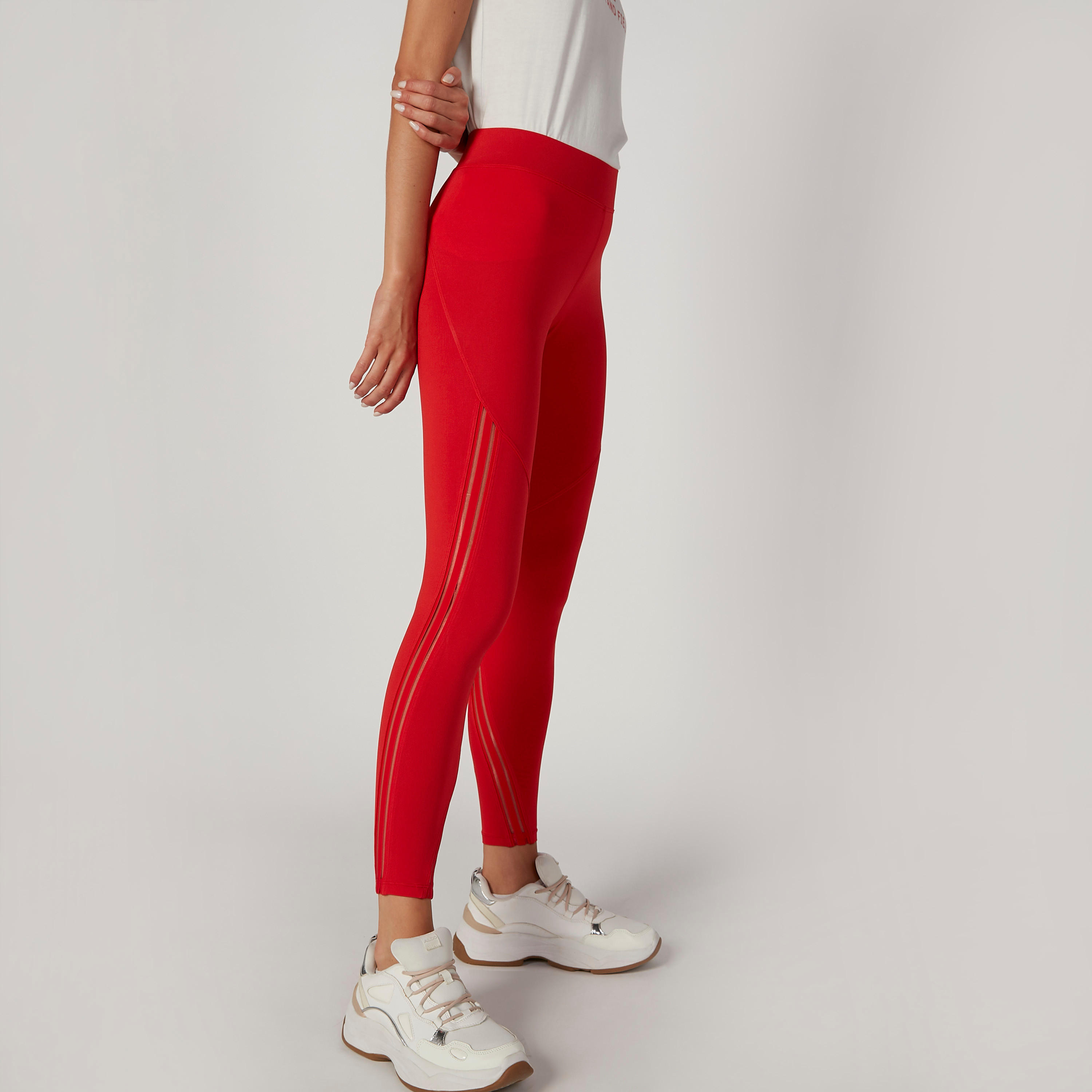 بنطلون ليقنز مستدام سكيني سادة بخصر متوسط الارتفاع من كابا-women-clothing-bottoms-leggings-image-3