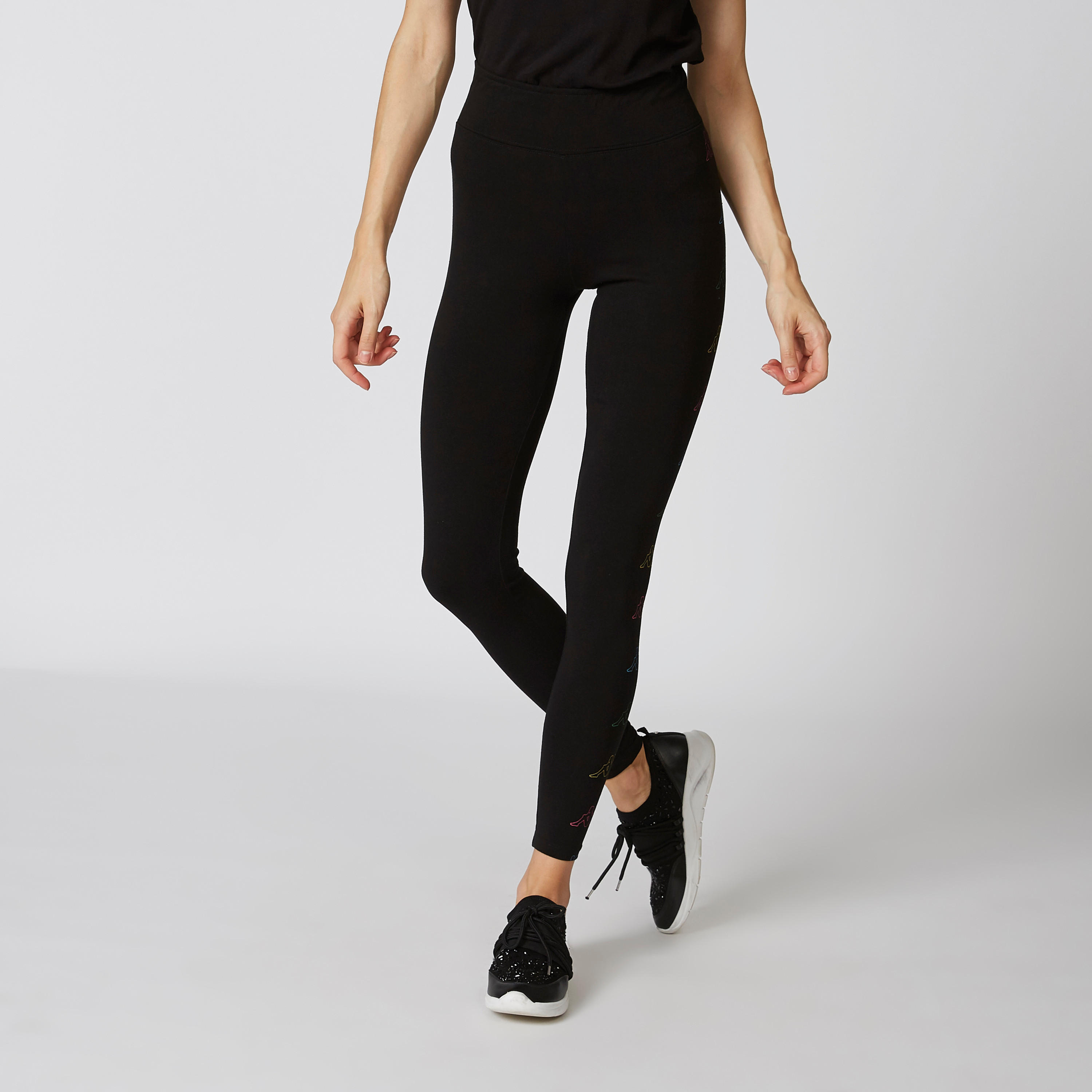 بنطال ليقنز بخصر مطّاطي وطبعات من كابا-women-clothing-sportswearandactivewear-bottoms-image-1