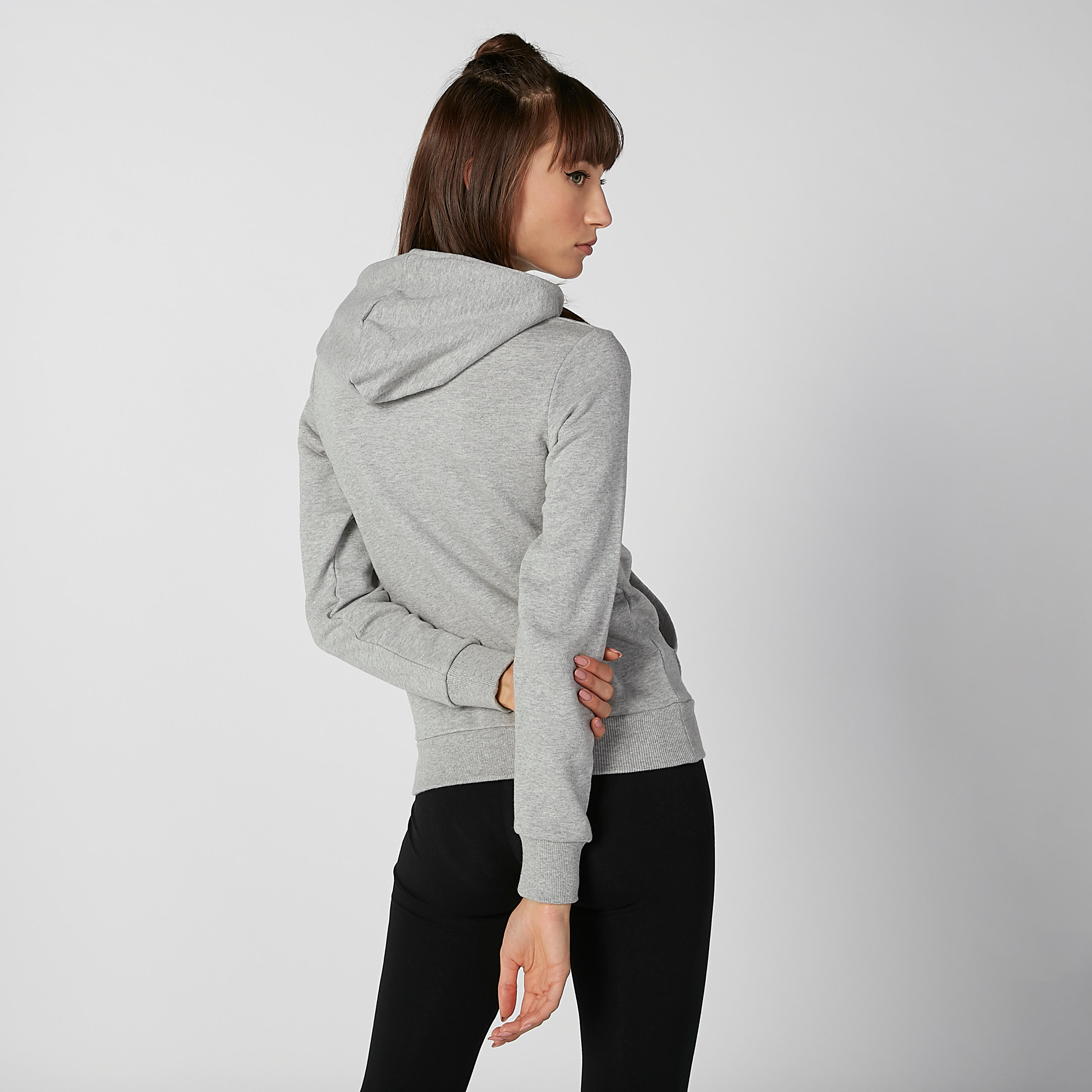 Kappa Printed Sweatshirt with Hood and Kangaroo Pockets-women-clothing-sportswearandactivewear-hoodiesandsweatshirts-image-4