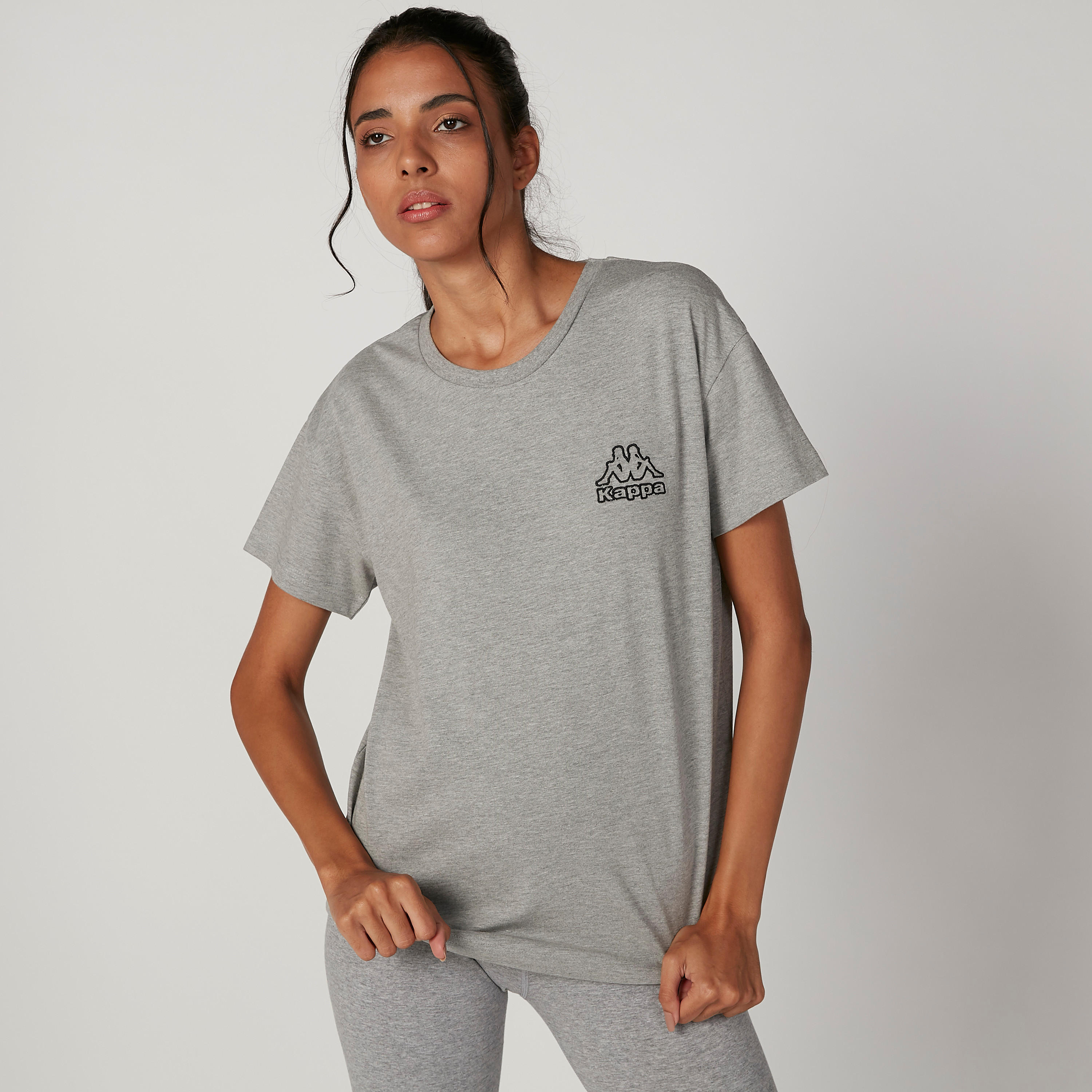 تيشيرت بياقة مستديرة وأكمام قصيرة وطبعات من كابا-women-clothing-sportswearandactivewear-tshirtsandvests-image-1