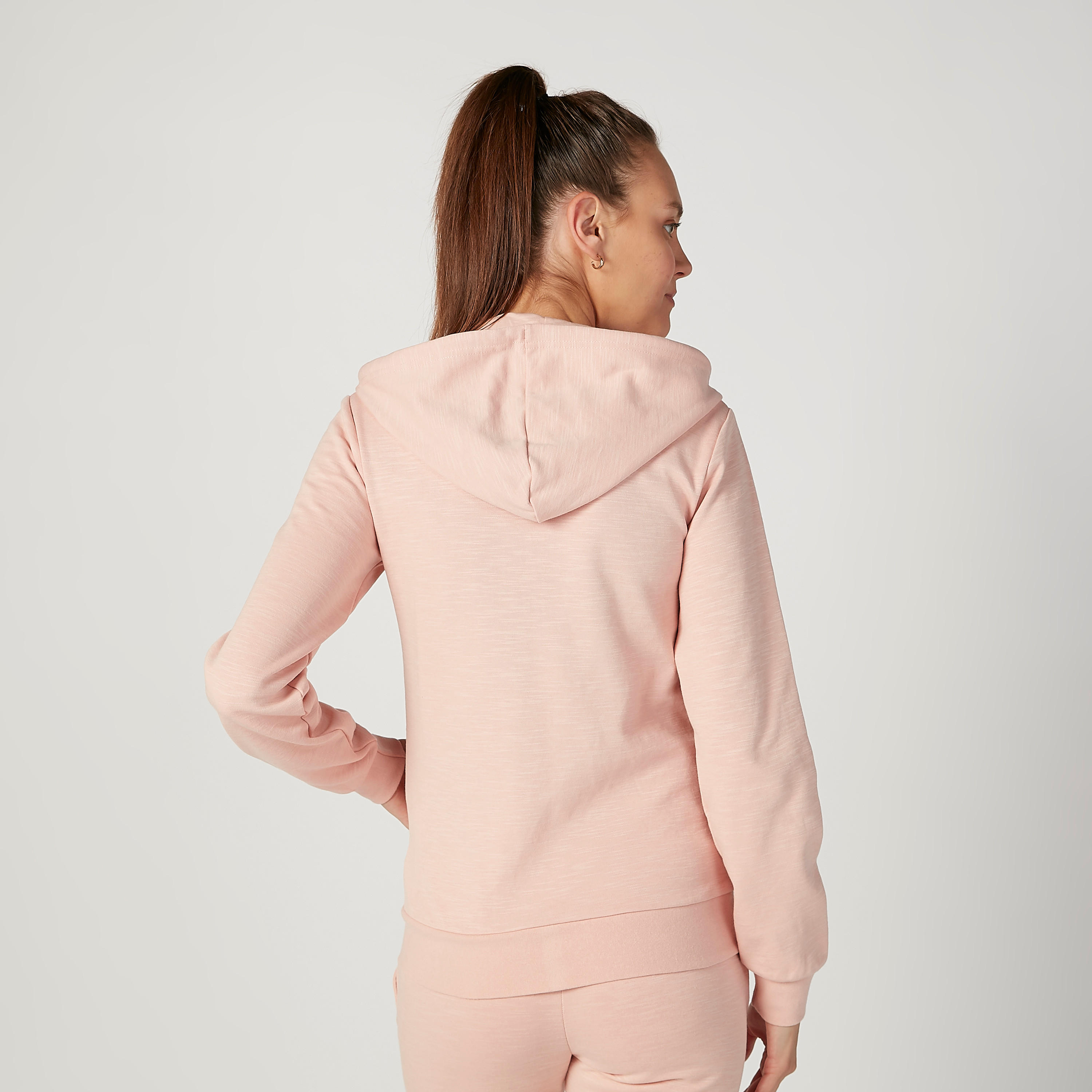 جاكيت بارز الملمس بقبّعة وأكمام طويلة من كابا-women-clothing-sportswearandactivewear-coatsandjackets-jackets-image-4