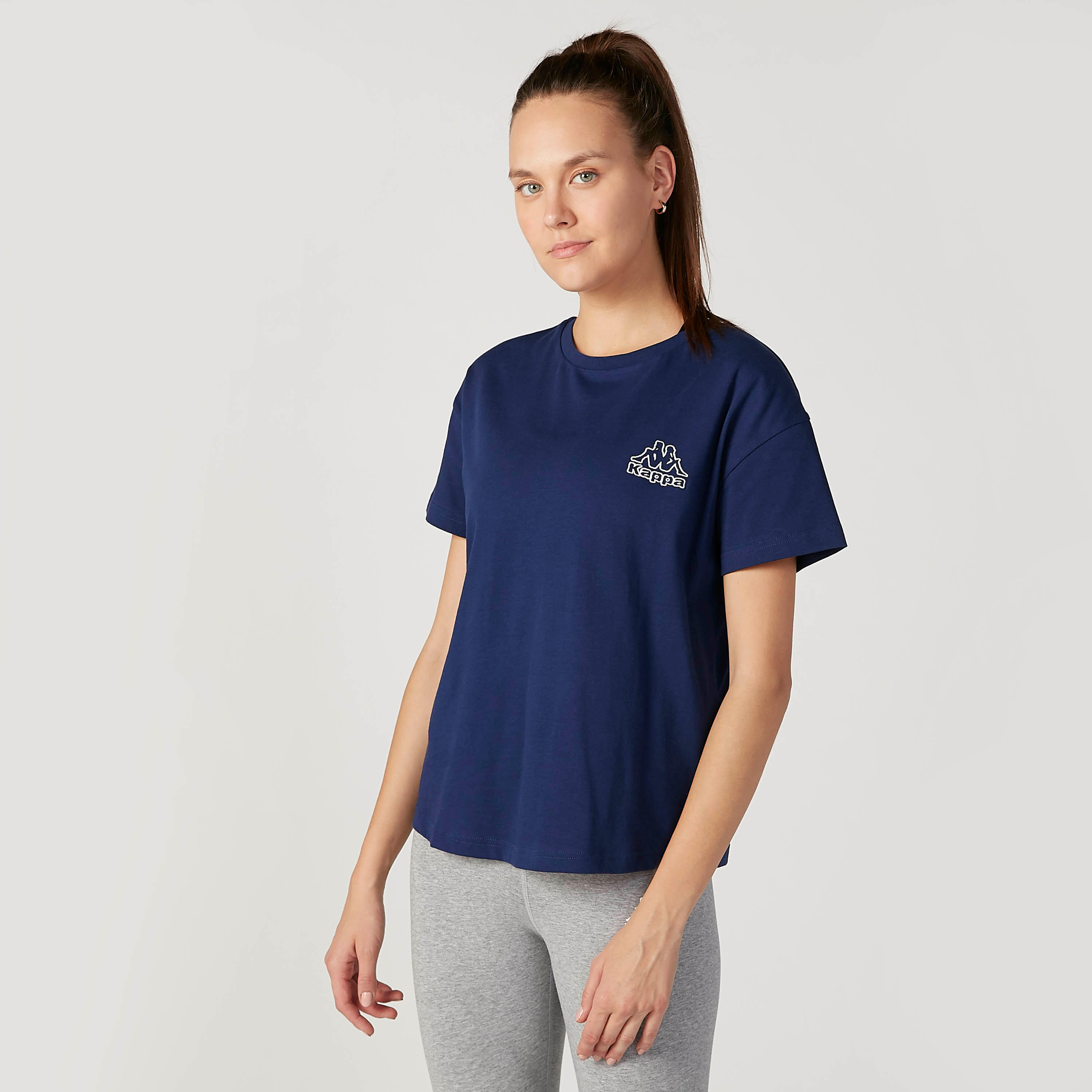 Kappa Printed T-shirt with Round Neck and Short Sleeves-women-clothing-sportswearandactivewear-tshirtsandvests-image-1