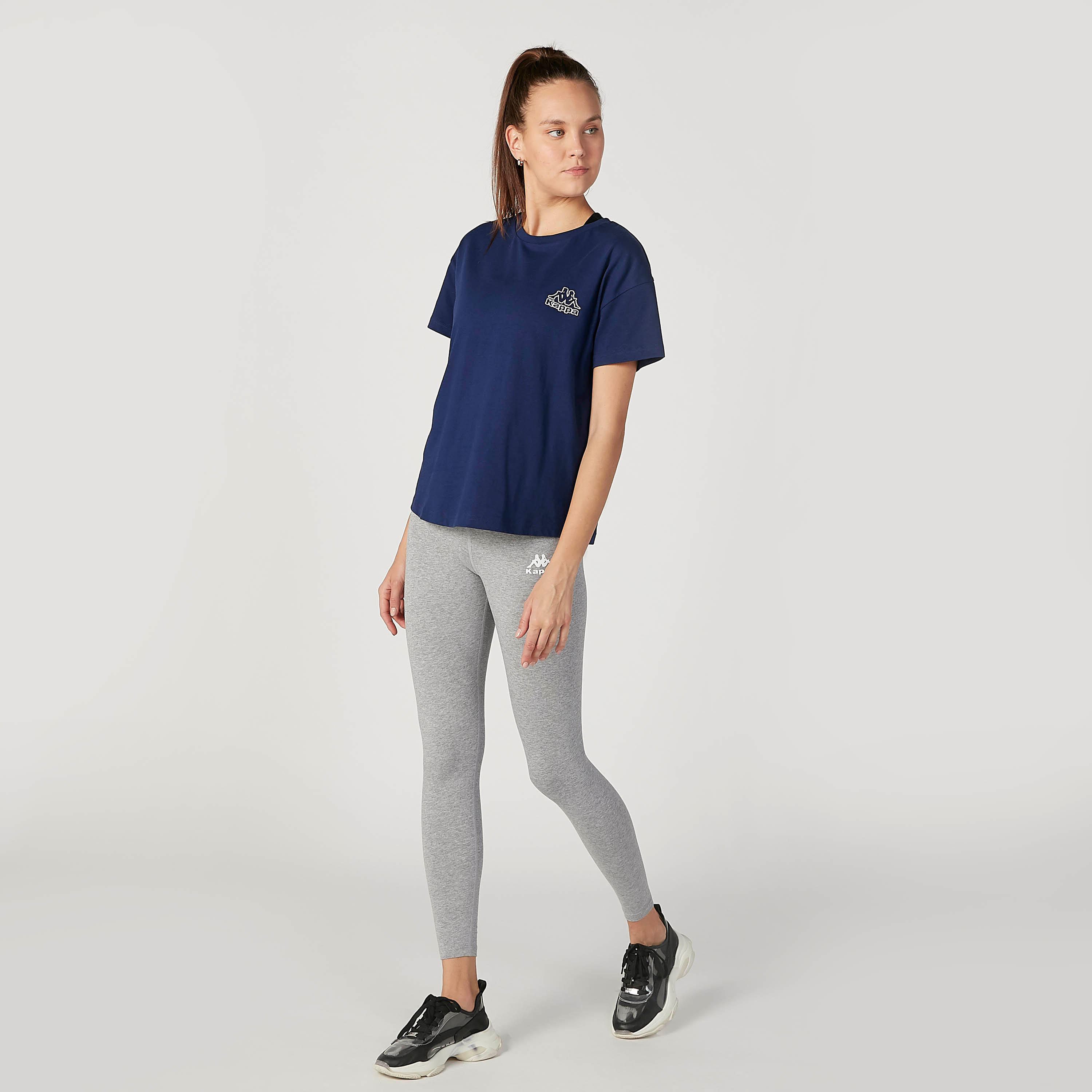 Kappa Printed T-shirt with Round Neck and Short Sleeves-women-clothing-sportswearandactivewear-tshirtsandvests-image-2