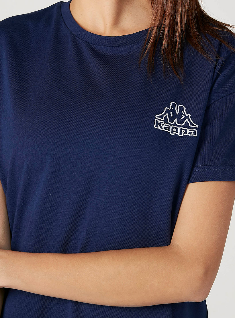 Kappa Printed T-shirt with Round Neck and Short Sleeves-women-clothing-sportswearandactivewear-tshirtsandvests-image-3