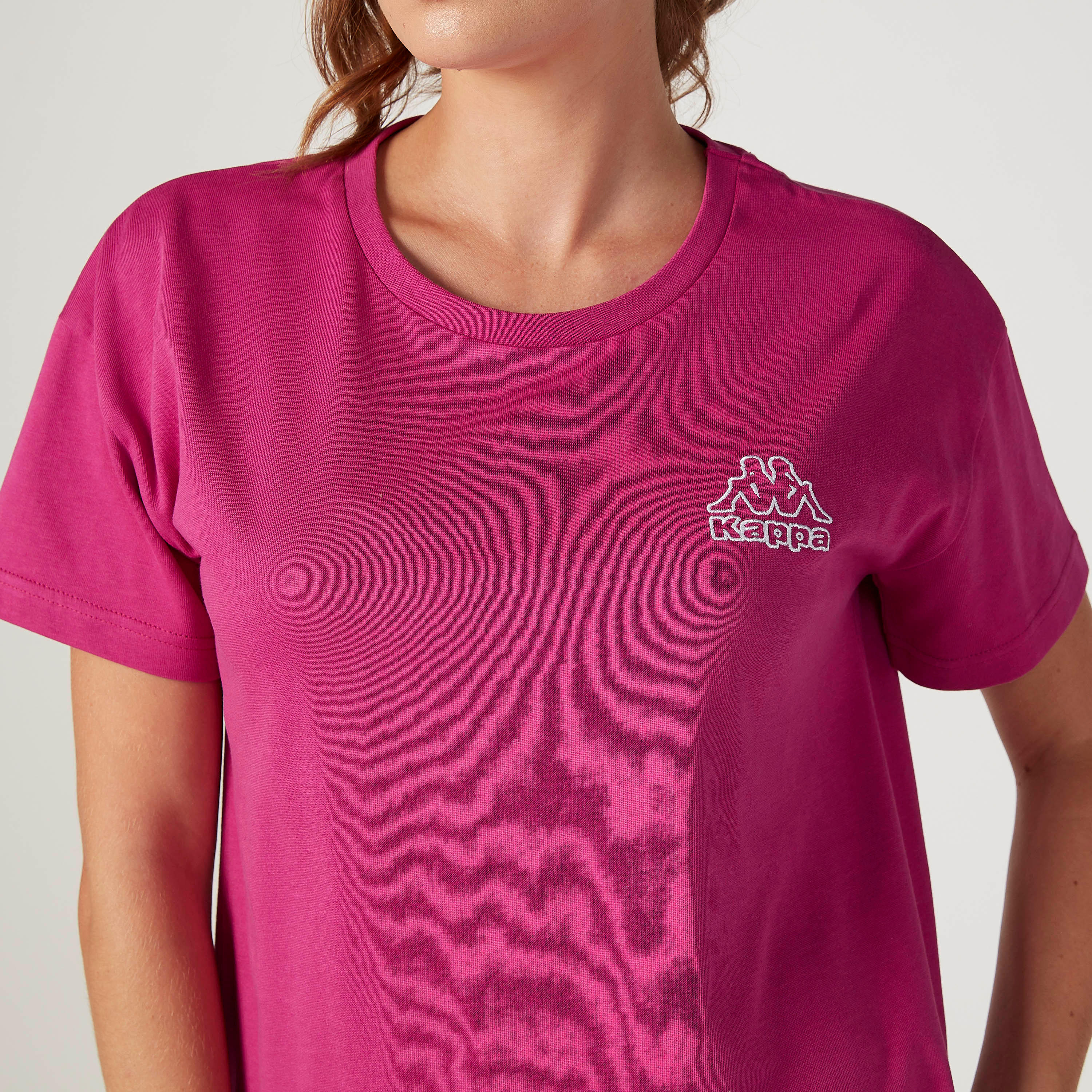 تيشيرت بياقة مستديرة وأكمام قصيرة وطبعات من كابا-women-clothing-sportswearandactivewear-tshirtsandvests-image-3