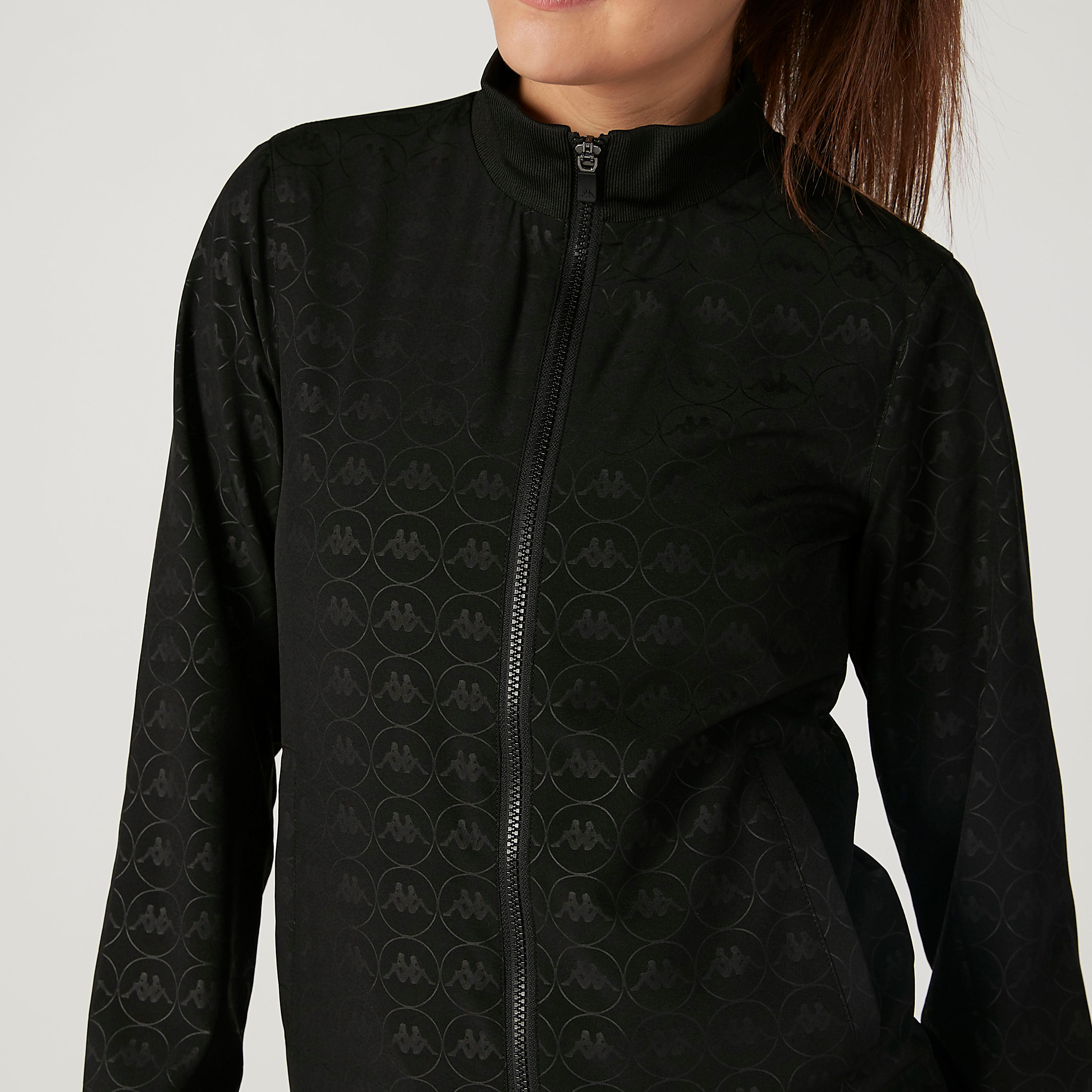 Kappa Printed Bomber Jacket with Long Sleeves-women-clothing-sportswearandactivewear-coatsandjackets-jackets-image-3