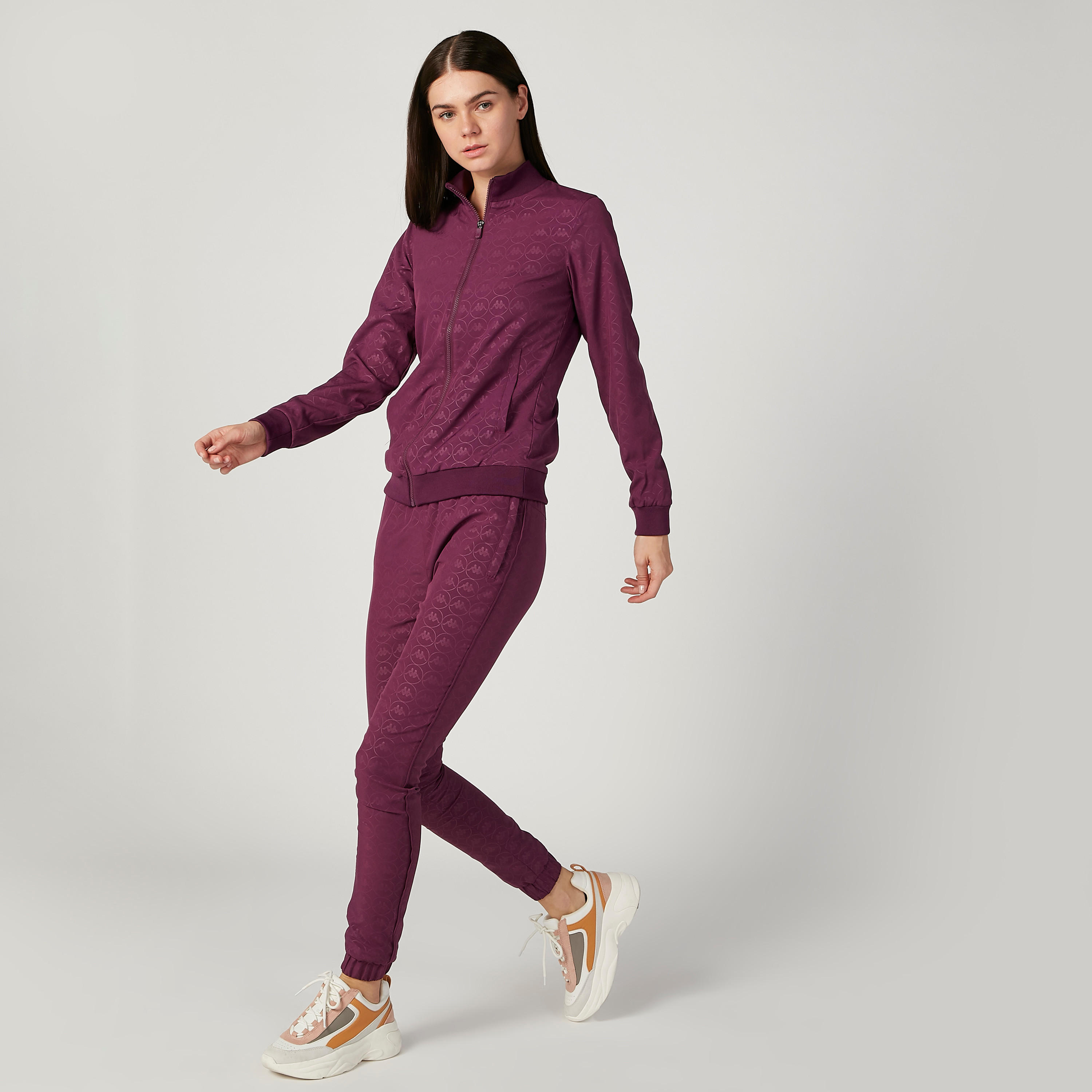 جاكيت بومبر بارز الملمس بأكمام طويلة وتفاصيل جيوب من كابا-women-winterwear-coatsandjackets-jackets-image-2