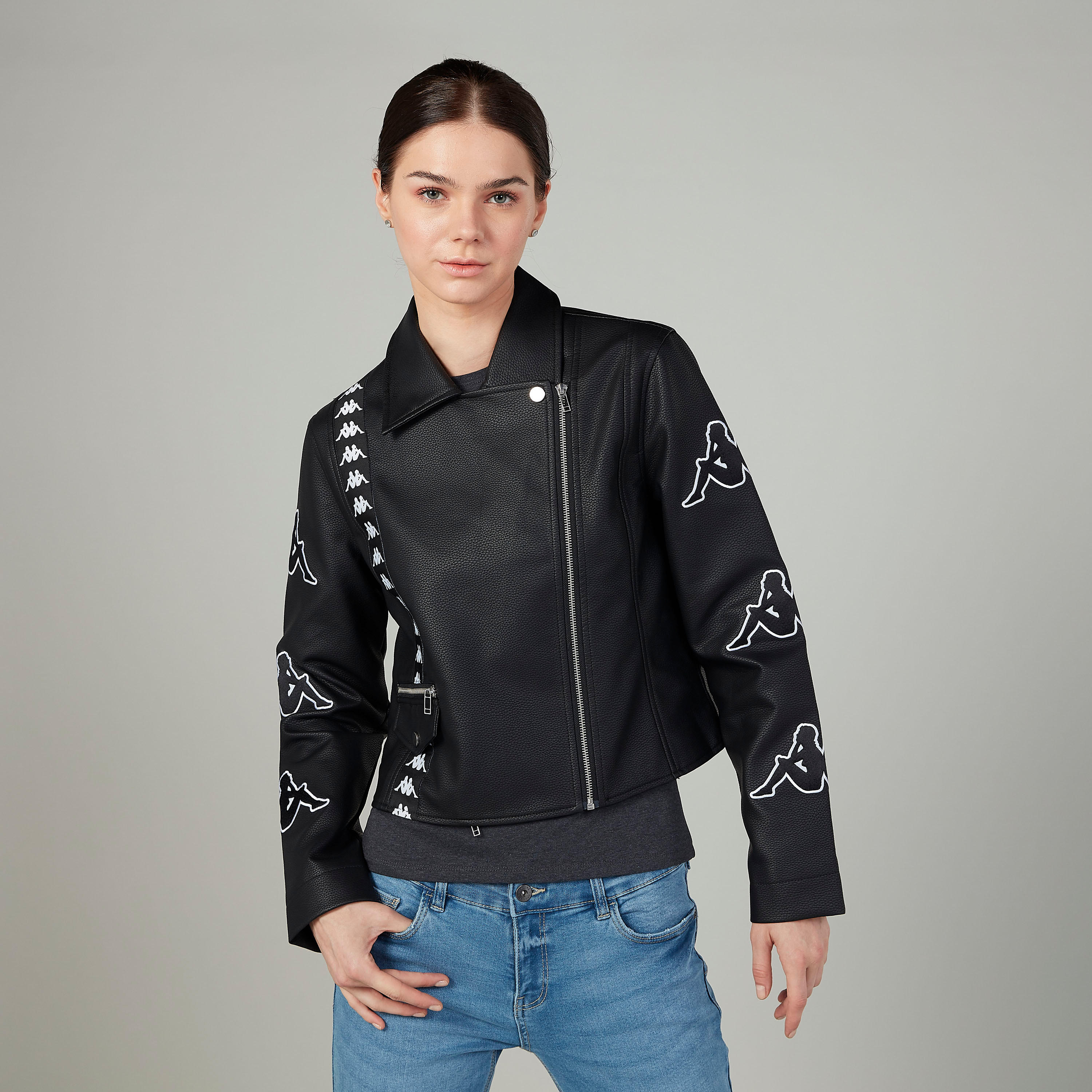 جاكيت بأكمام طويلة وسحّاب إغلاق وطبعات من كابا-women-clothing-sportswearandactivewear-coatsandjackets-jackets-image-1