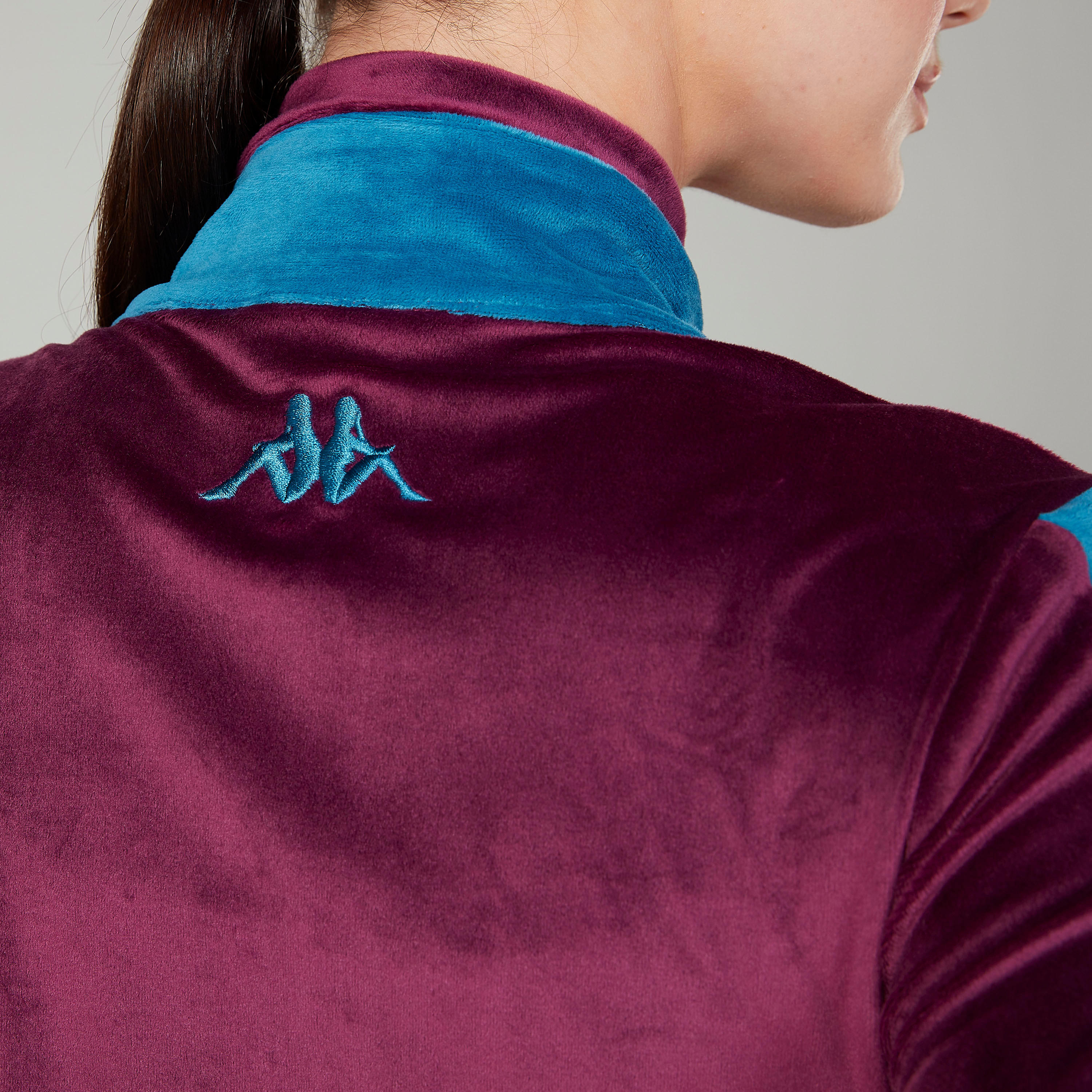 Sustainable Kappa Solid Jacket with High Neck and Long Sleeves-women-clothing-sportswearandactivewear-coatsandjackets-jackets-image-3