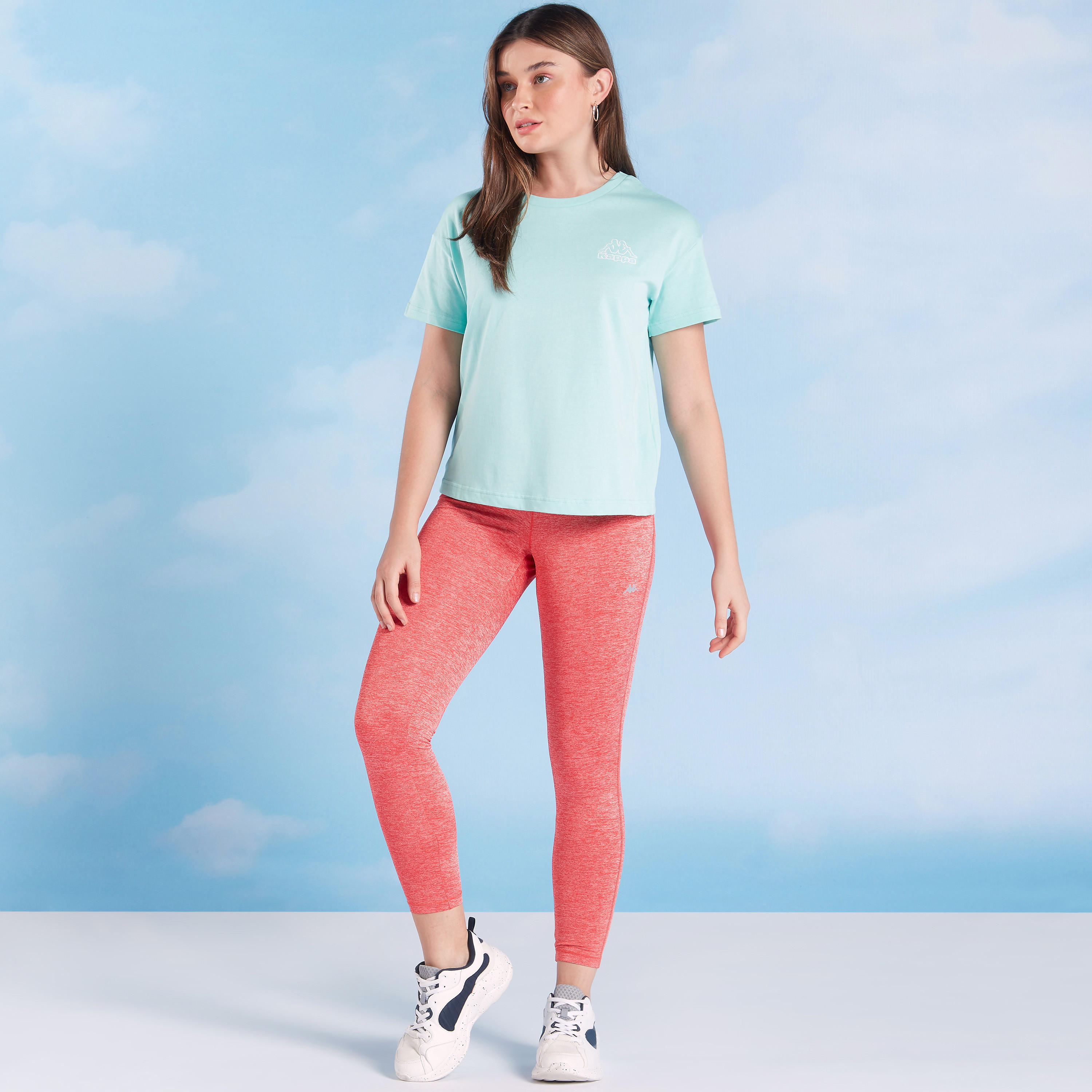 Kappa Plain T-shirt with Round Neck and Short Sleeves-women-clothing-sportswearandactivewear-tshirtsandvests-image-2