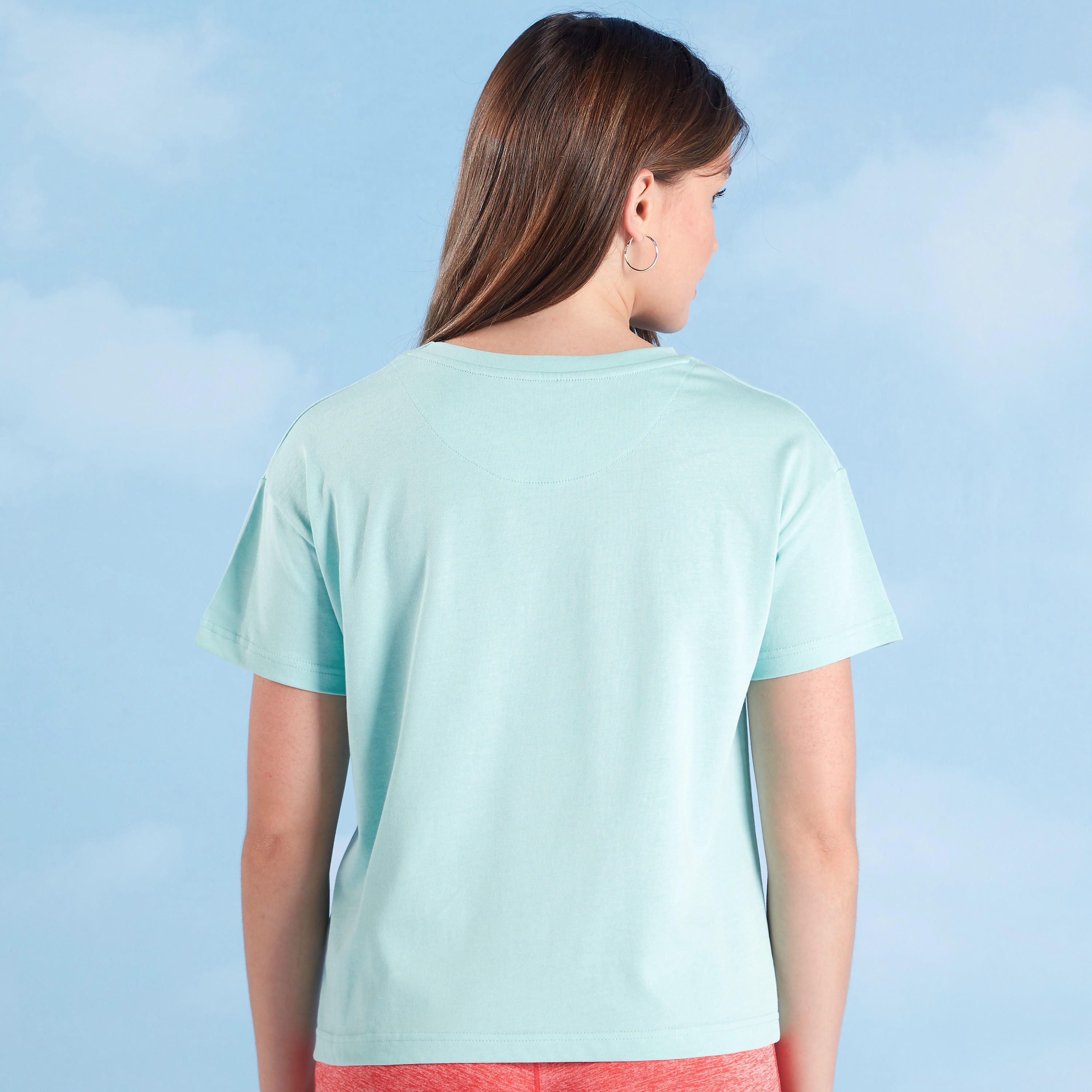 Kappa Plain T-shirt with Round Neck and Short Sleeves-women-clothing-sportswearandactivewear-tshirtsandvests-image-4