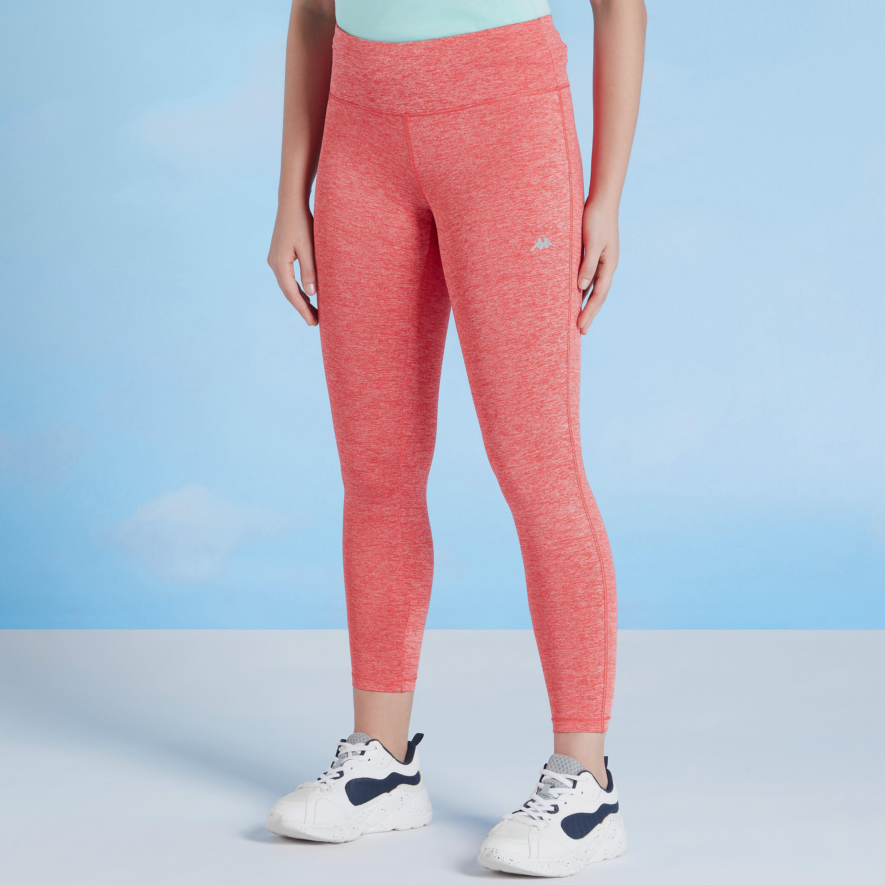 بنطلون ليقنز سادة بخصر مطّاطي من كابا-women-clothing-sportswearandactivewear-bottoms-image-1