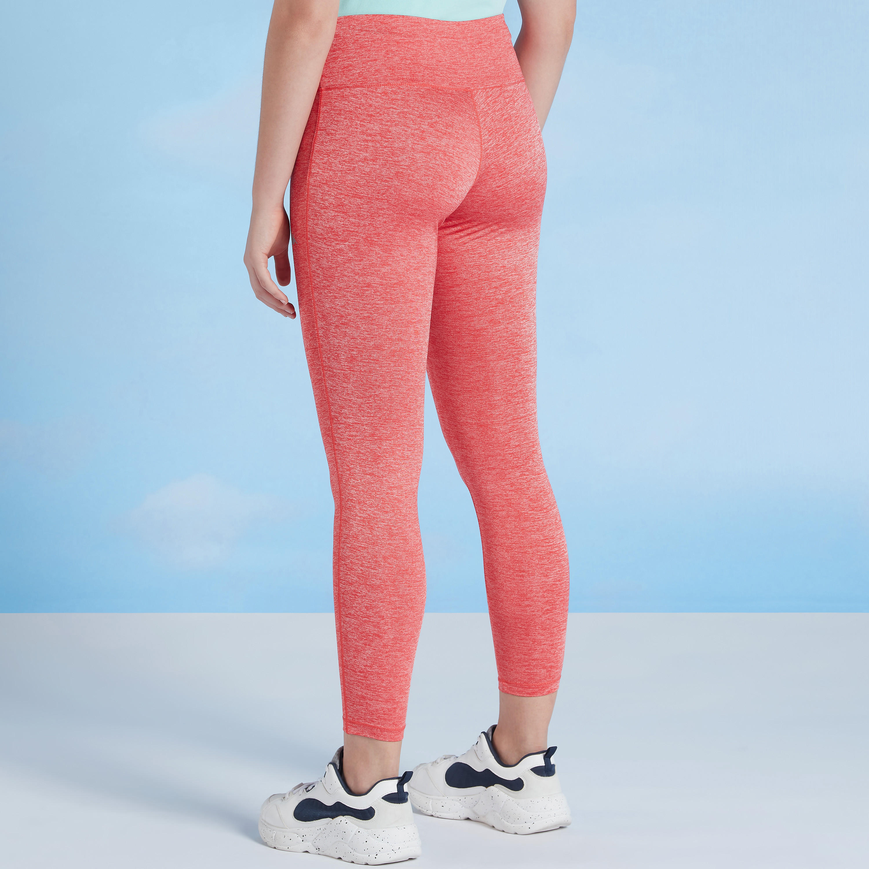 بنطلون ليقنز سادة بخصر مطّاطي من كابا-women-clothing-sportswearandactivewear-bottoms-image-5