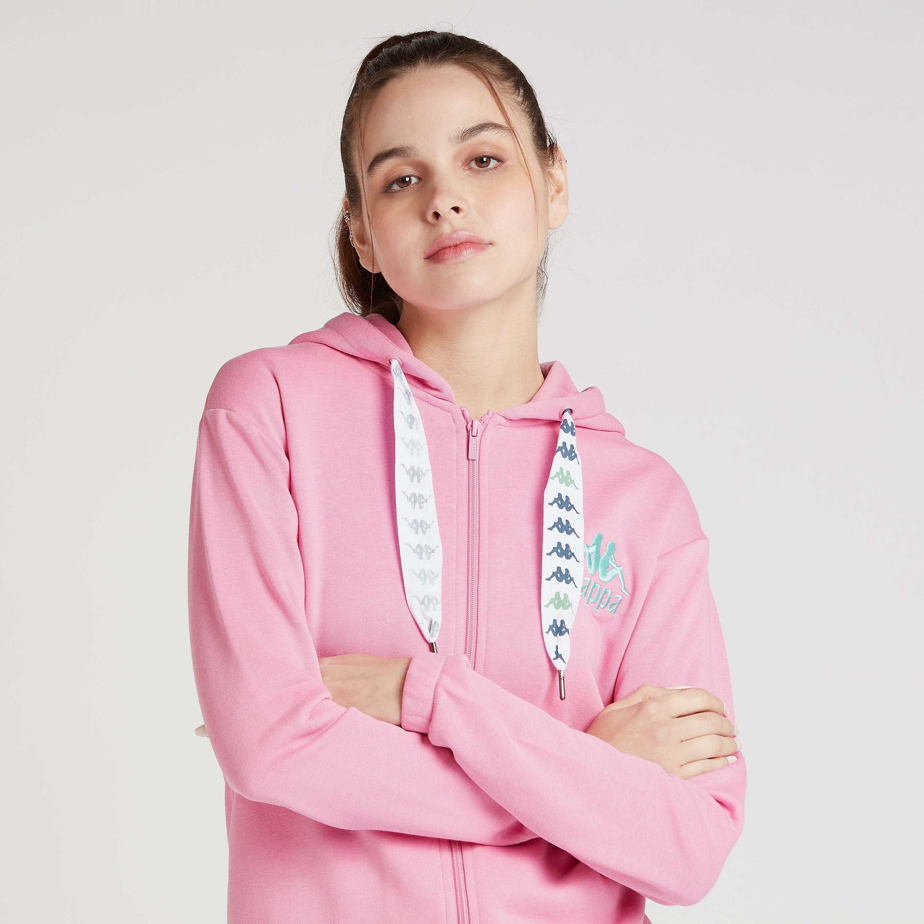 Kappa Solid Jacket with Long Sleeves and Hood-women-clothing-sportswearandactivewear-coatsandjackets-jackets-image-1