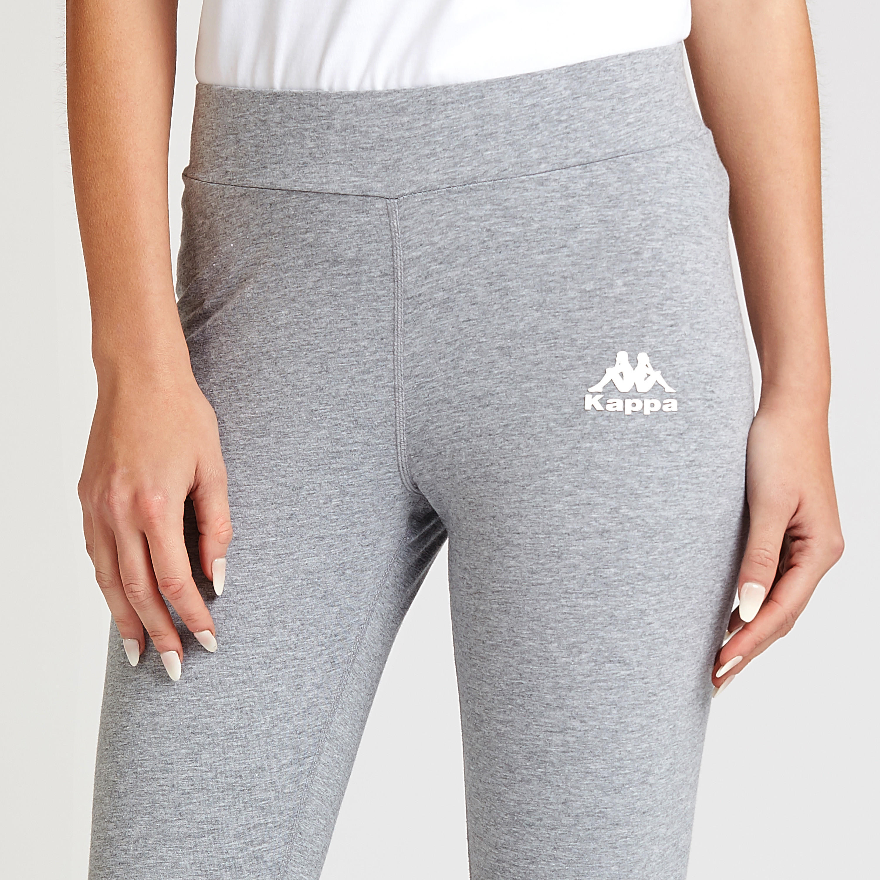 Kappa Full Length Solid Leggings with Elasticised Waistband-women-clothing-bottoms-leggings-image-3