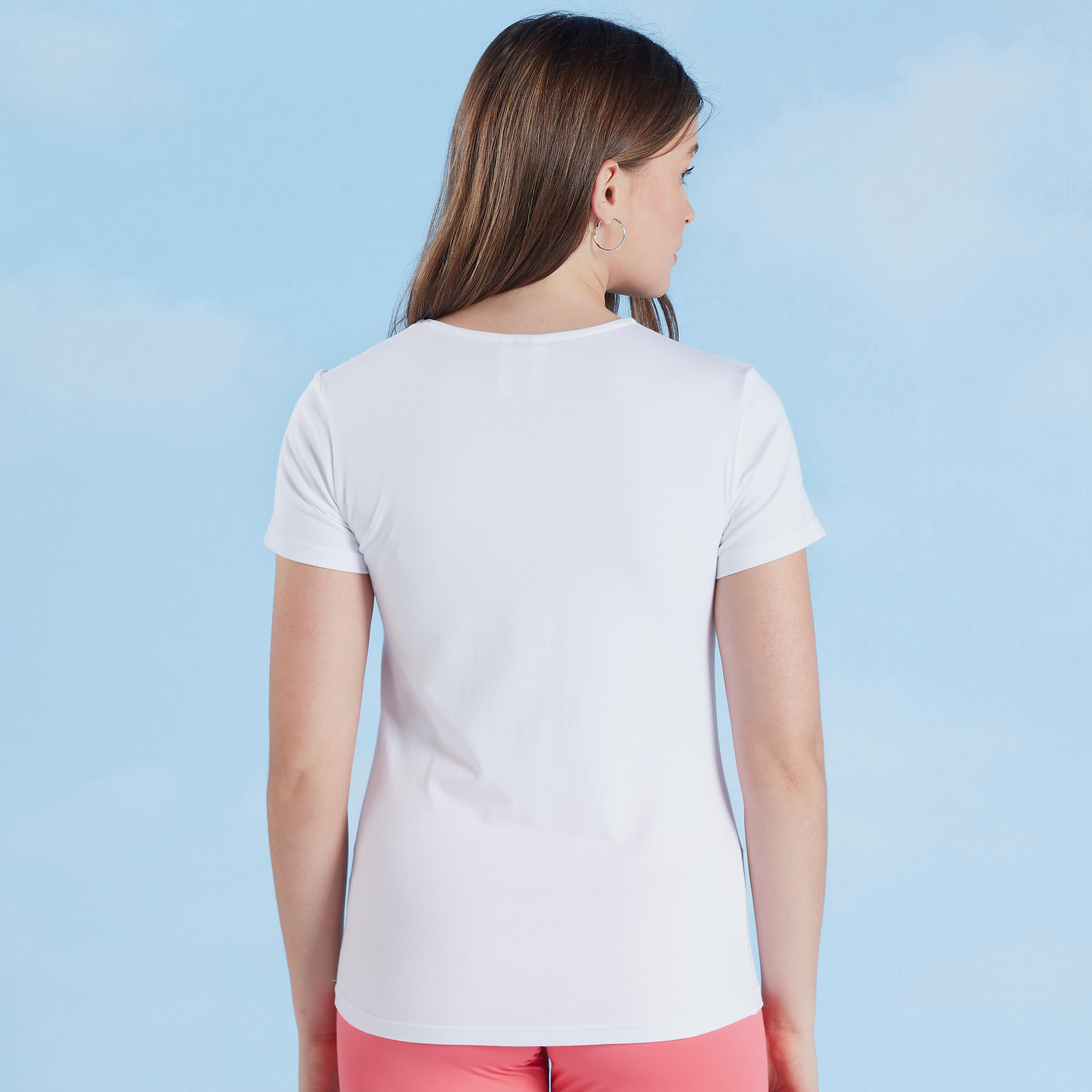 تيشيرت بياقة مستديرة وأكمام قصيرة وطبعات من كابا-women-clothing-sportswearandactivewear-tshirtsandvests-image-4