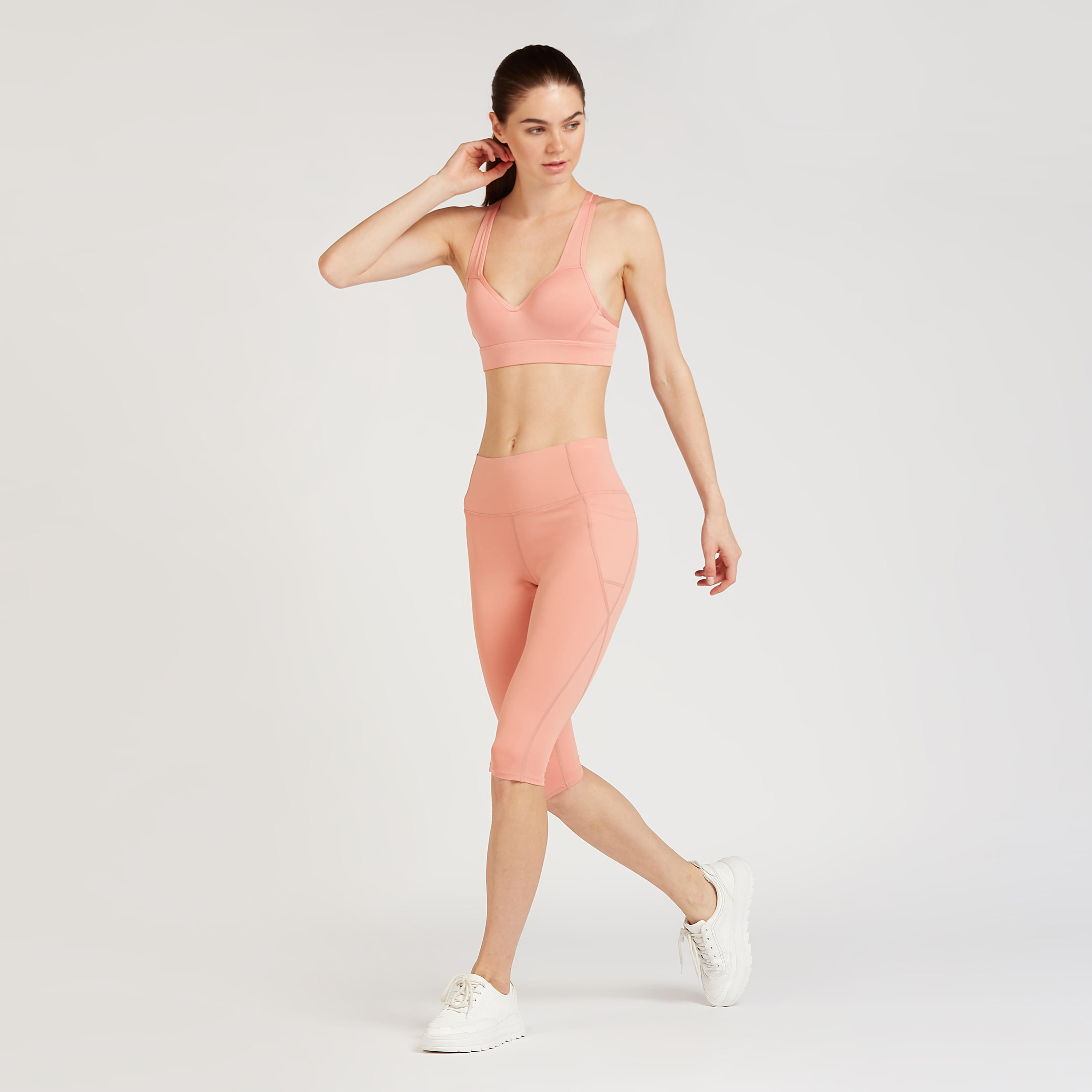 صدريّة رياضيّة سادة مبطنة بظهر متقاطع و بخطّاف وحلقة إغلاق من كابا-sports-women-clothing-sportsbras-image-3