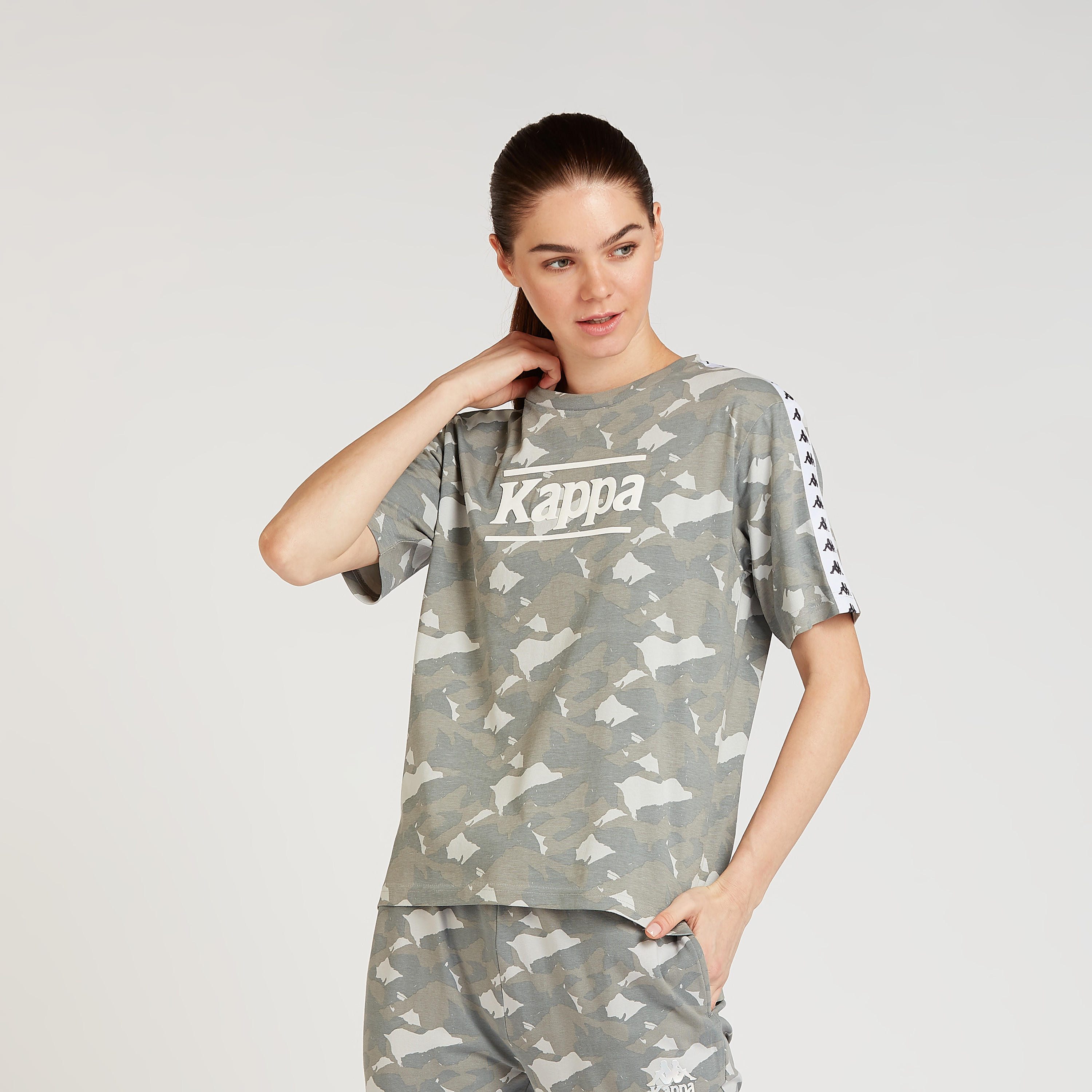 Kappa Printed T-shirt with Crew Neck and Short Sleeves-women-clothing-sportswearandactivewear-tshirtsandvests-image-1