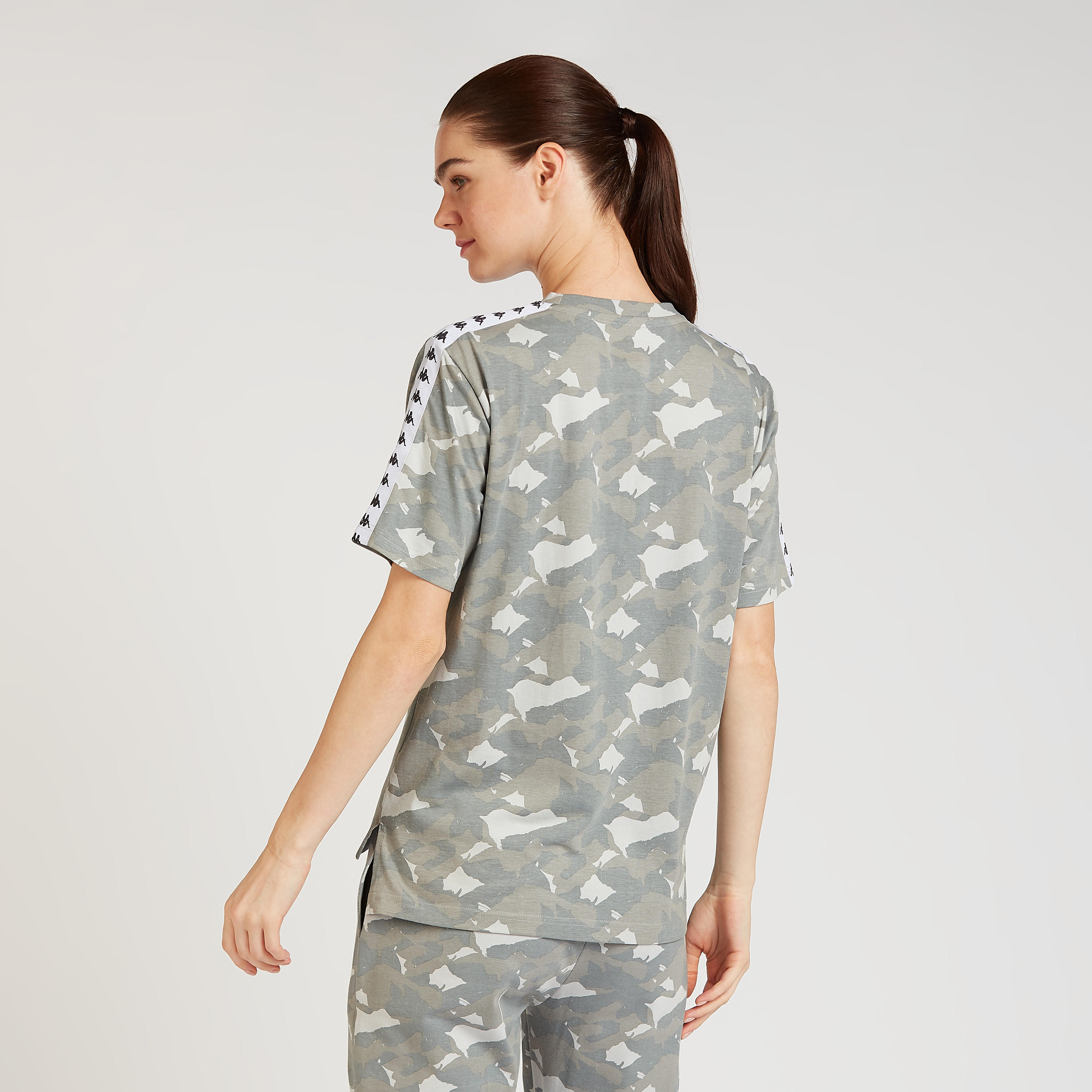 Kappa Printed T-shirt with Crew Neck and Short Sleeves-women-clothing-sportswearandactivewear-tshirtsandvests-image-4