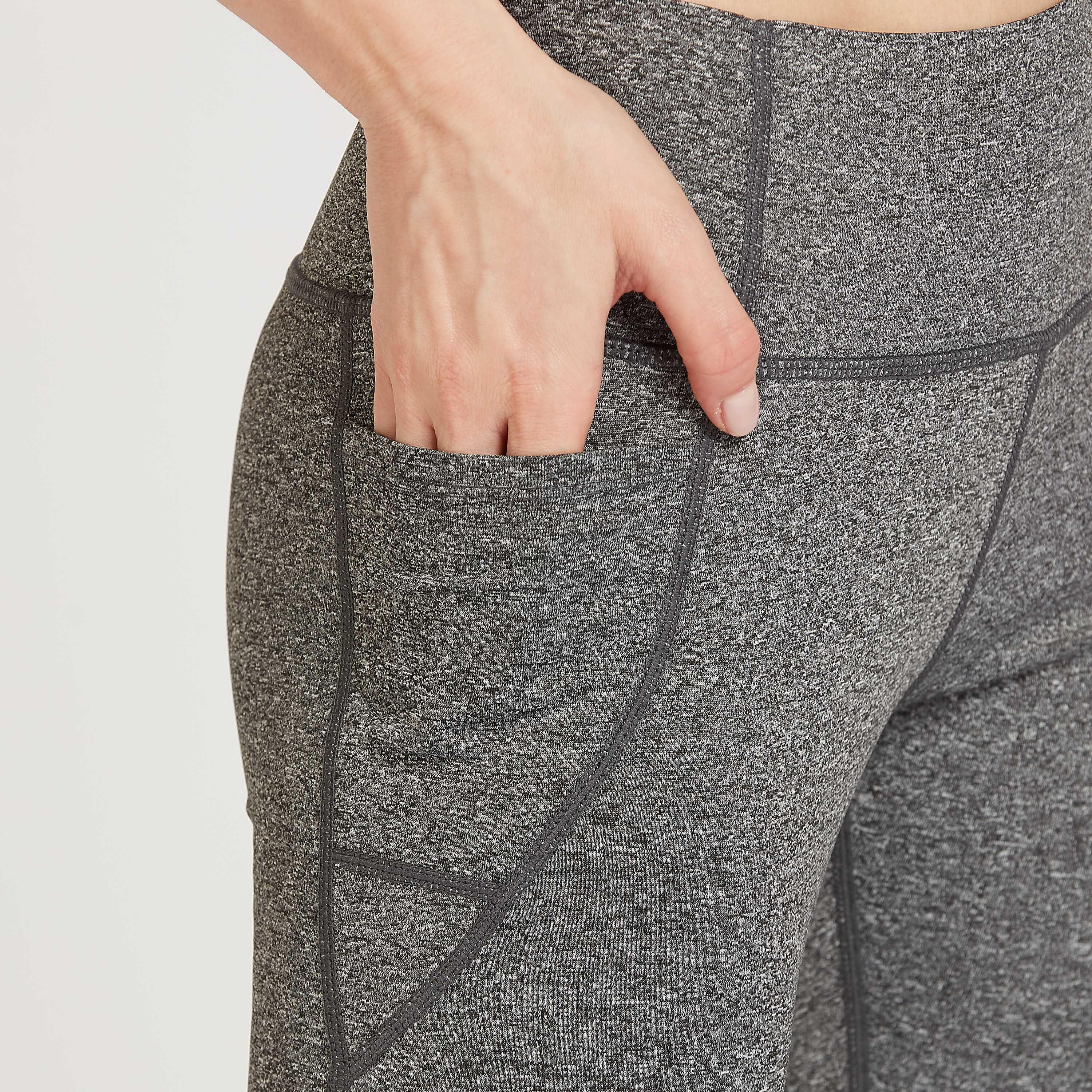 بنطلون ليقنز 3/4 سادة بخصر مطّاطي وجيوب من كابا-women-clothing-bottoms-leggings-image-3