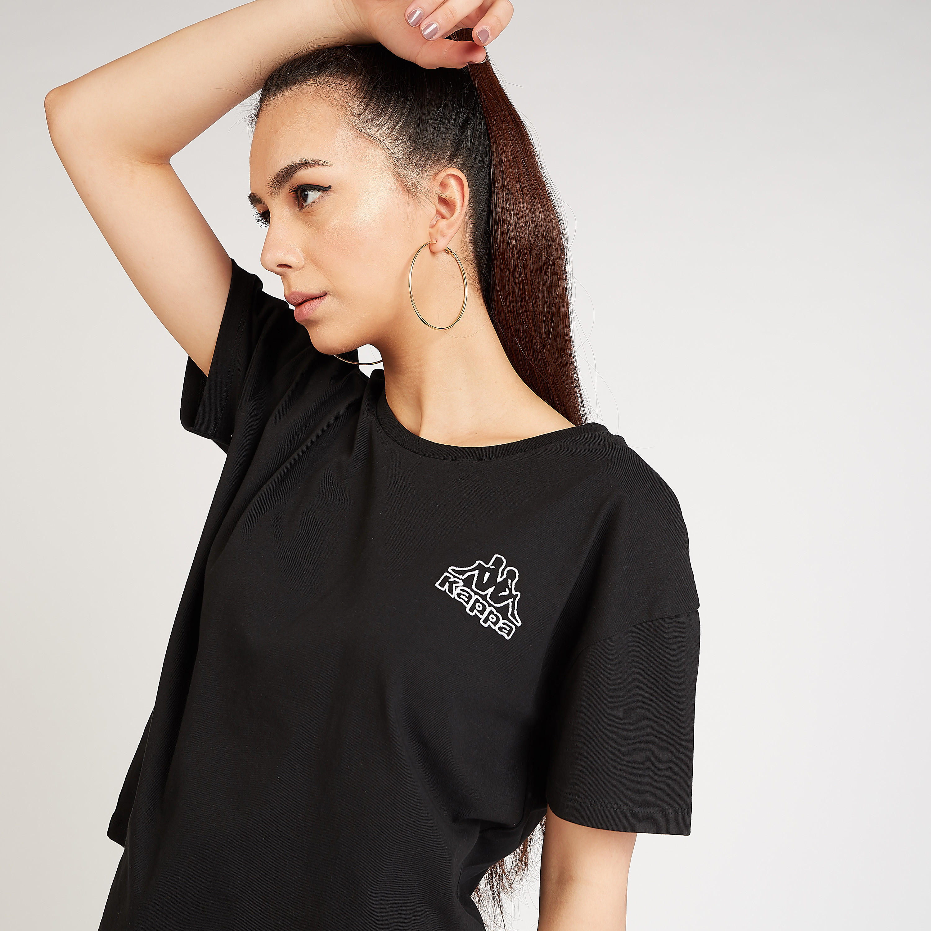 تيشيرت بياقة مستديرة وأكمام قصيرة وطبعات من كابا-women-clothing-sportswearandactivewear-tshirtsandvests-image-3