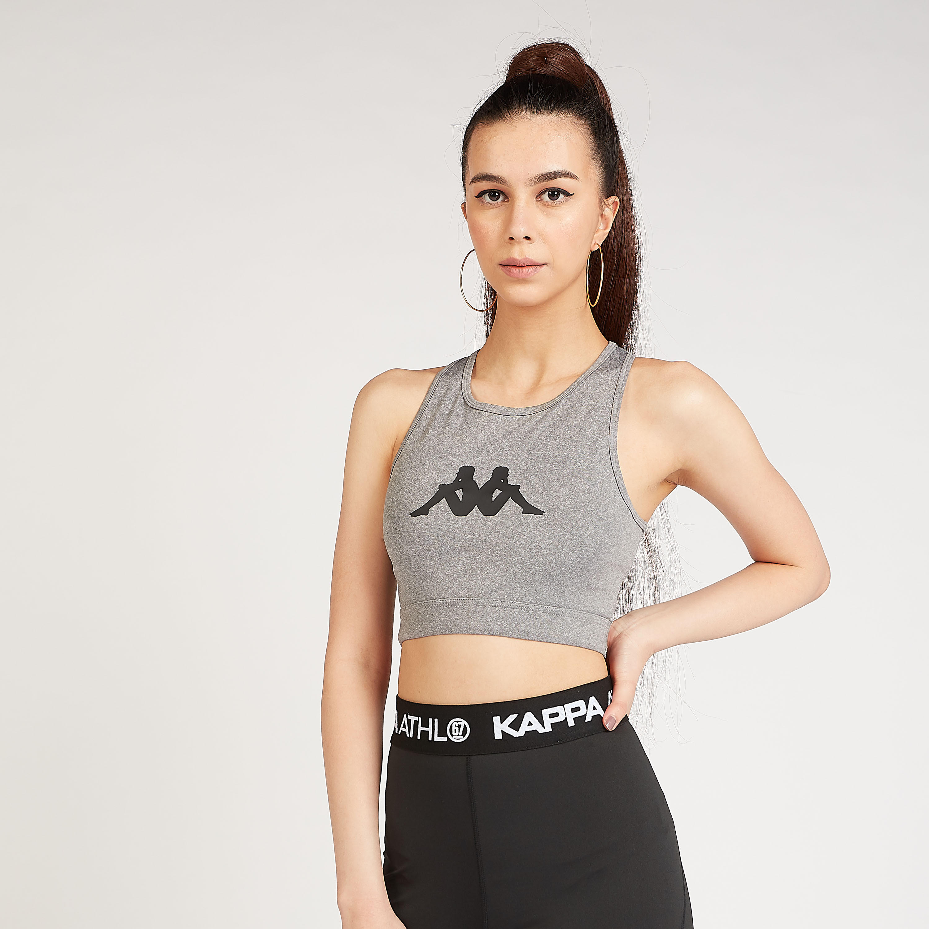 Sustainable Kappa Printed Sports Bra with Racerback-sports-women-clothing-sportsbras-image-1