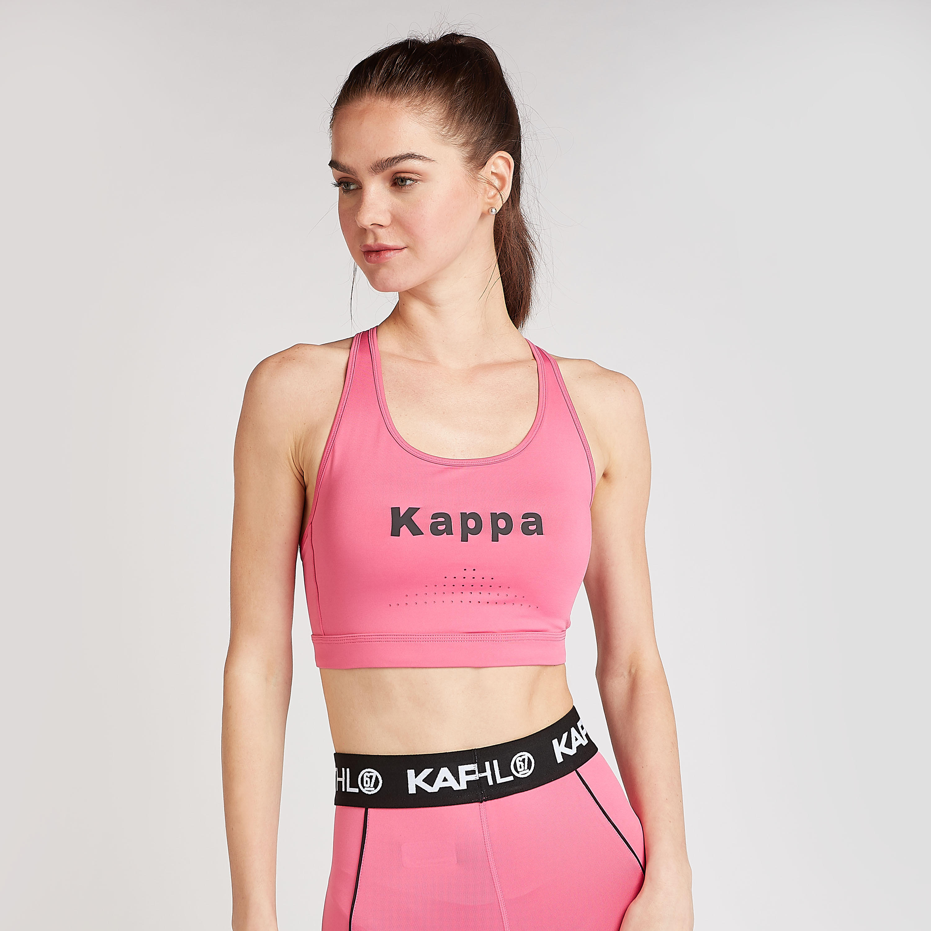 Kappa Printed Sports Bra with Cross Straps-sports-women-clothing-sportsbras-image-1