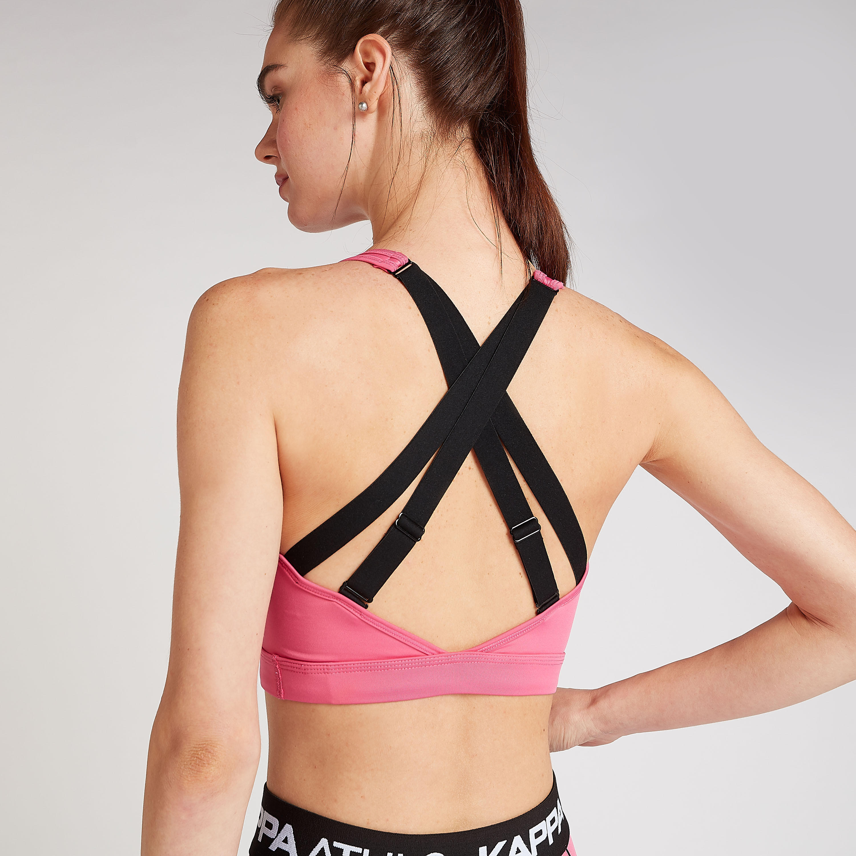 Kappa Printed Sports Bra with Cross Straps-sports-women-clothing-sportsbras-image-4