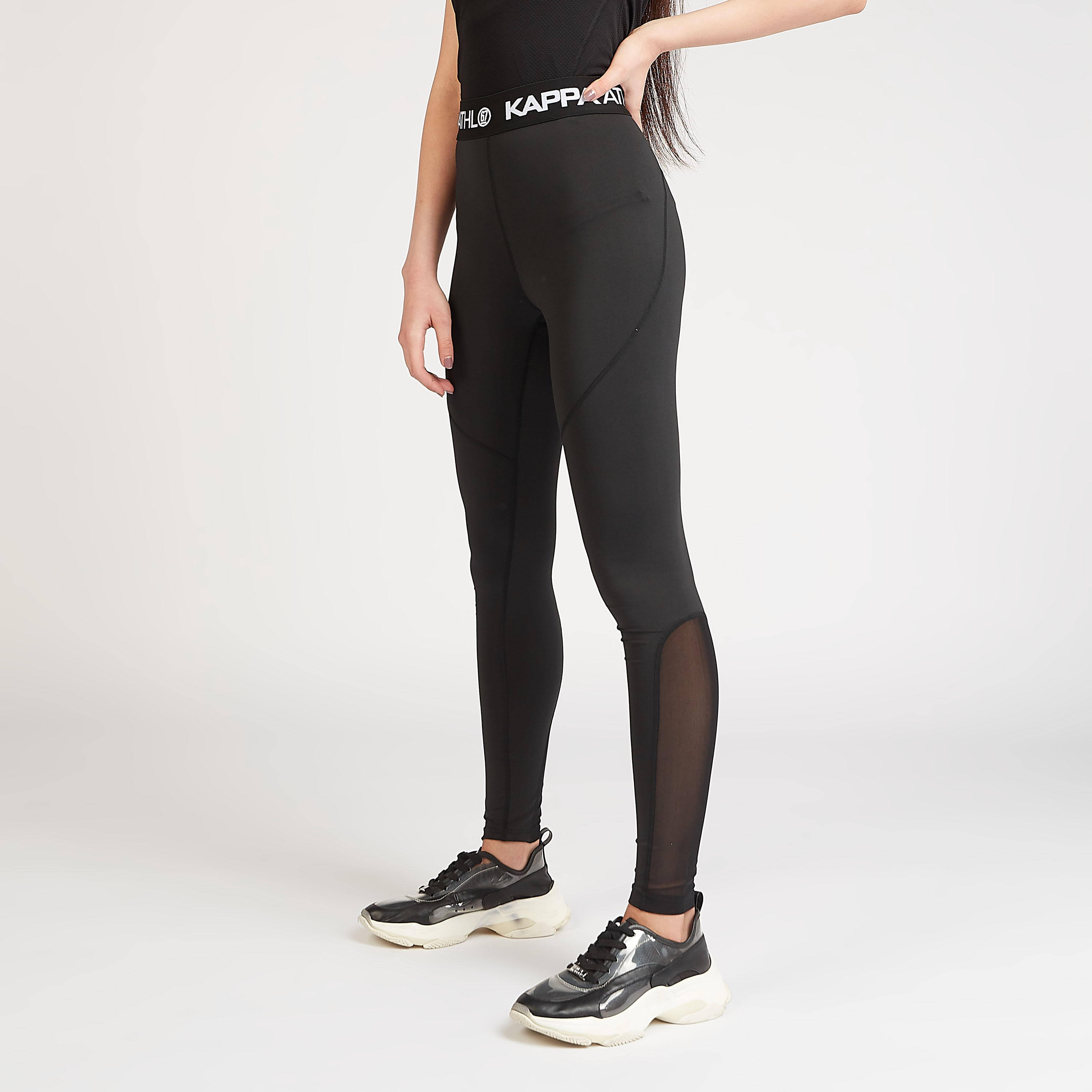 بنطلون ليقنز مستدام بطبعات وخصر مطّاطي من كابا-women-clothing-sportswearandactivewear-bottoms-image-1