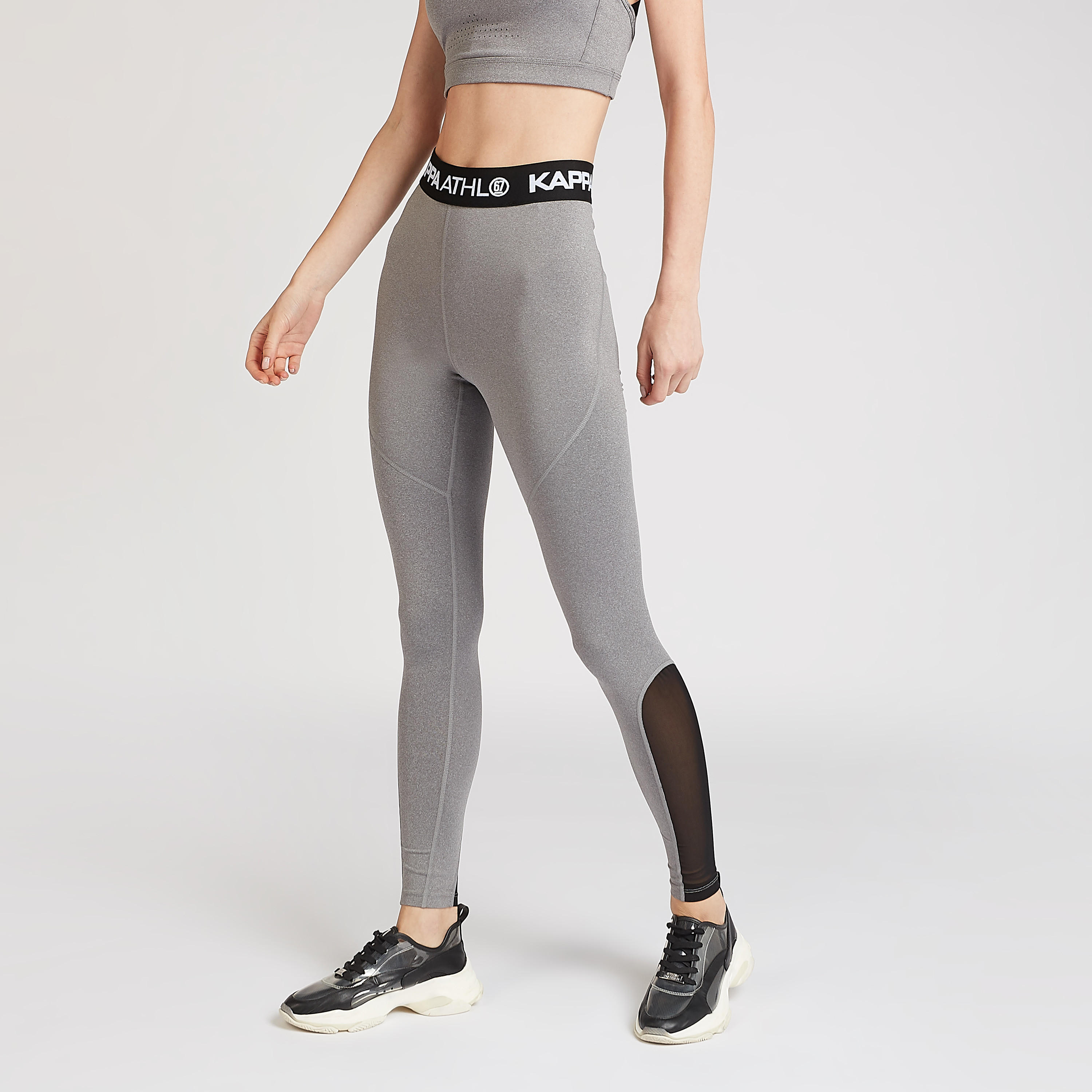 بنطلون ليقنز مستدام قوالب ملوّنة بخصر مطّاطي من كابا-women-clothing-sportswearandactivewear-bottoms-image-1