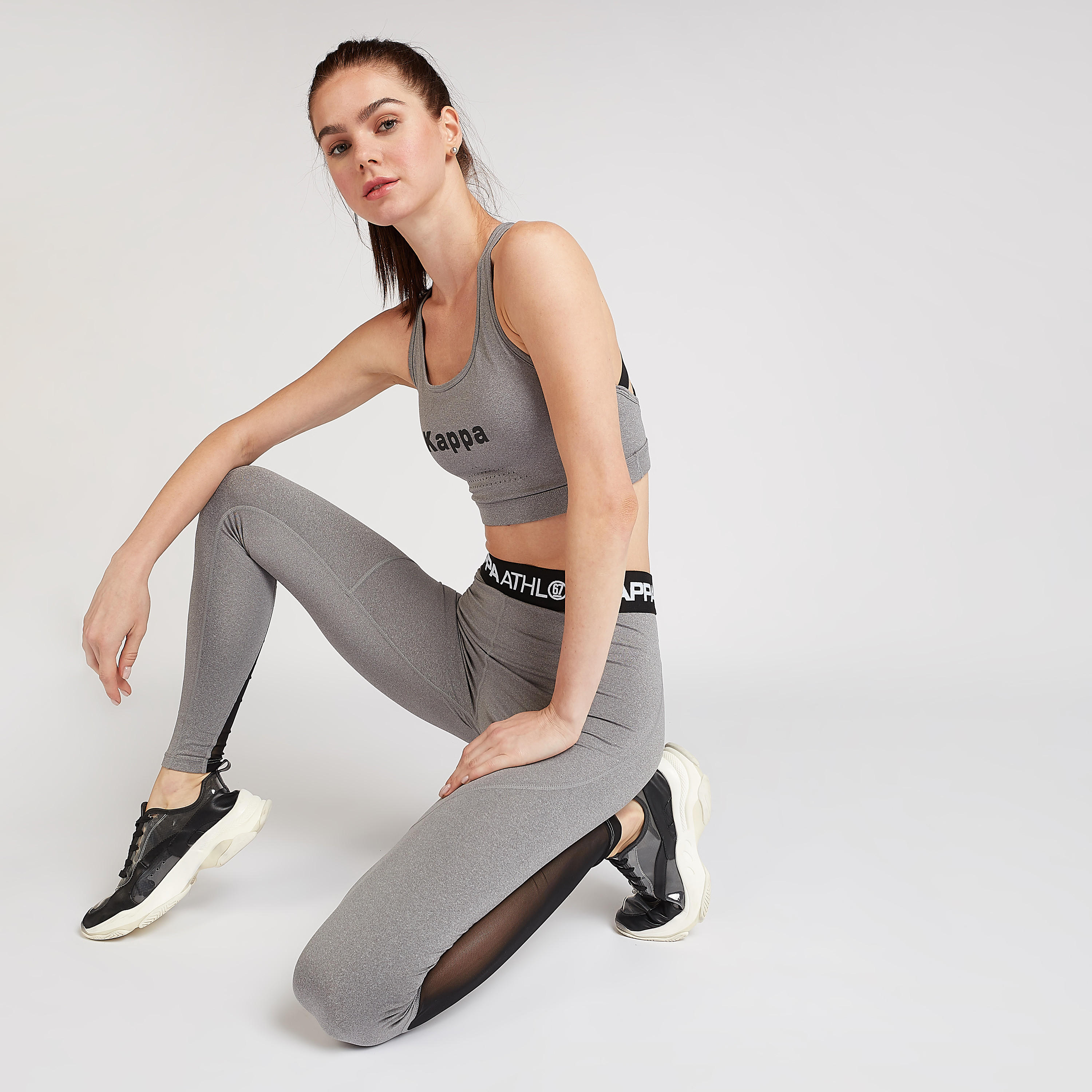 بنطلون ليقنز مستدام قوالب ملوّنة بخصر مطّاطي من كابا-women-clothing-sportswearandactivewear-bottoms-image-2