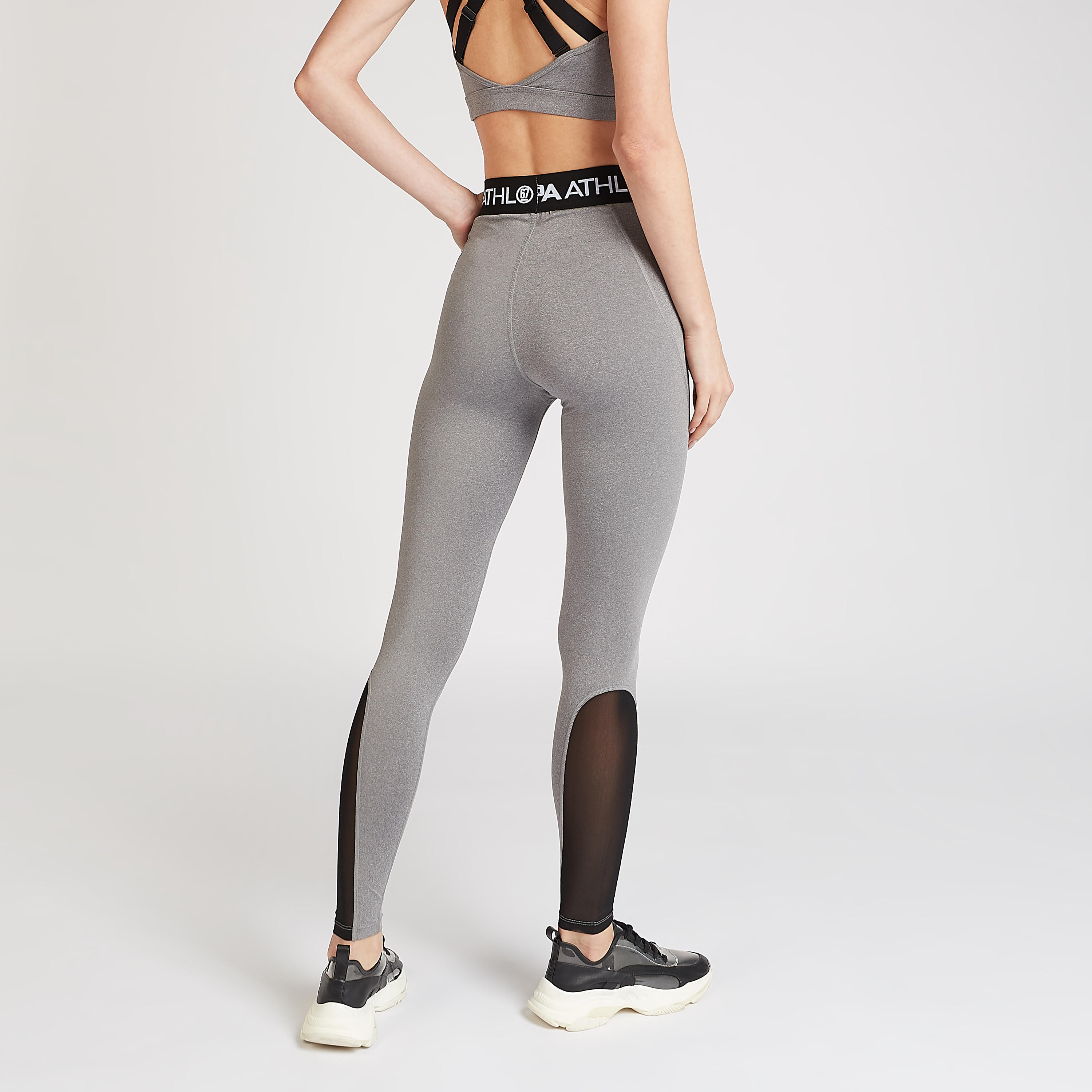 بنطلون ليقنز مستدام قوالب ملوّنة بخصر مطّاطي من كابا-women-clothing-sportswearandactivewear-bottoms-image-4