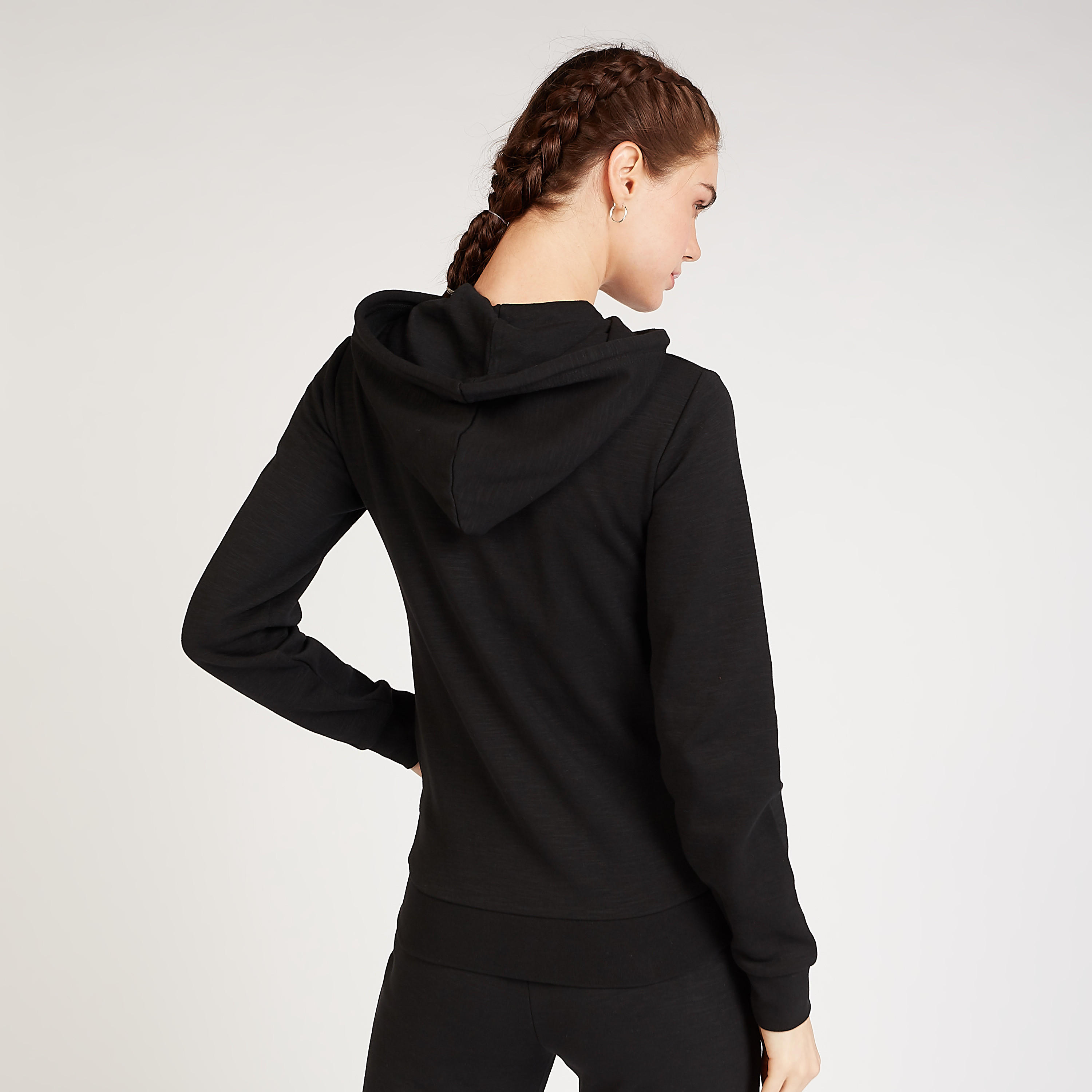 هودي بارز الملمس بتفاصيل جيوب من كابا-women-clothing-sportswearandactivewear-hoodiesandsweatshirts-image-4