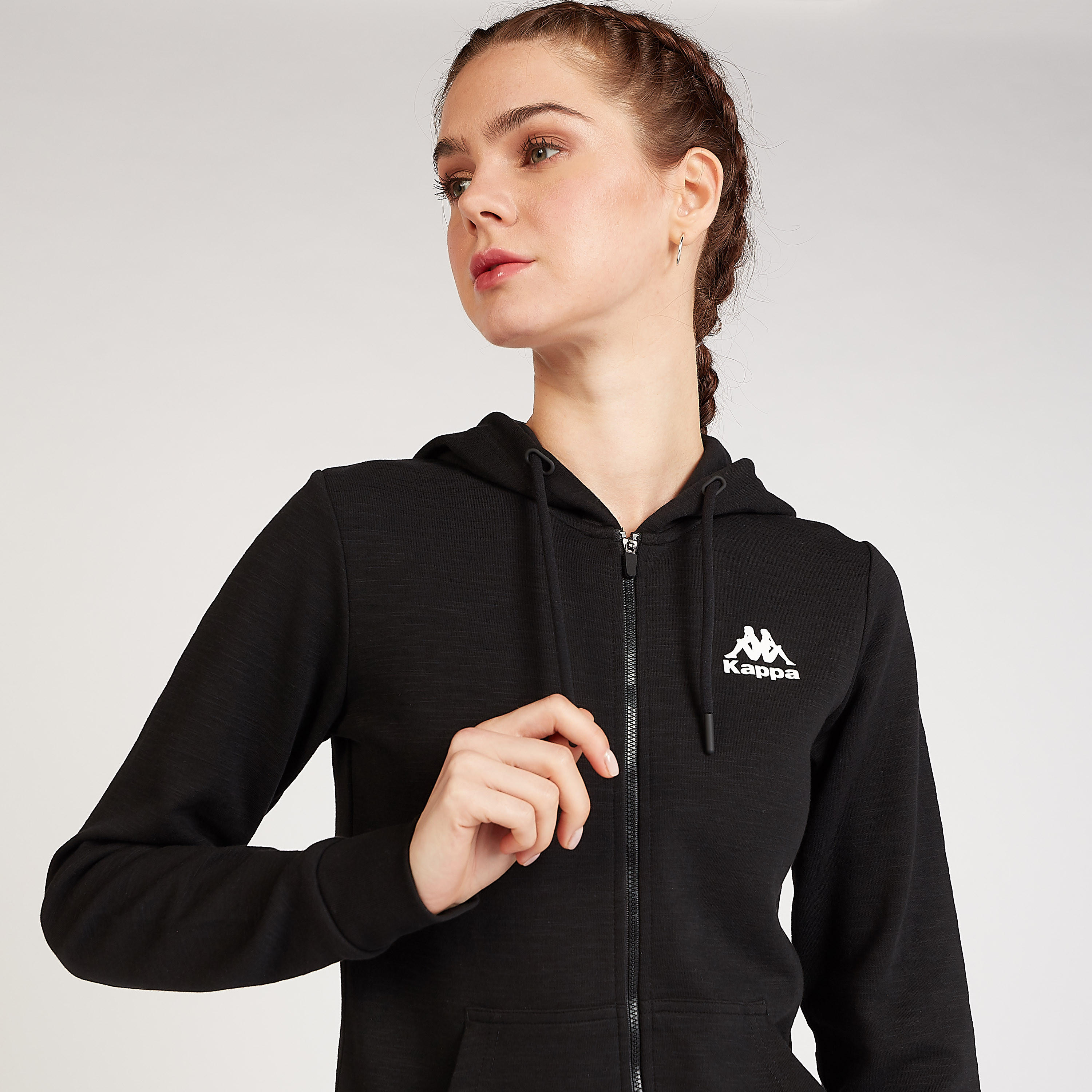 هودي بارز الملمس بتفاصيل جيوب من كابا-women-clothing-sportswearandactivewear-hoodiesandsweatshirts-image-6