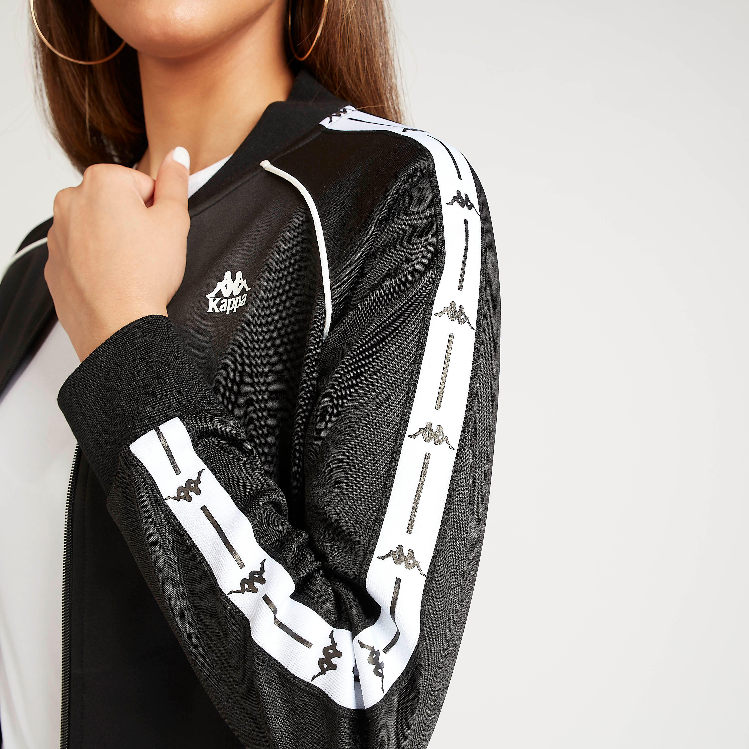 Kappa Logo Print Jacket with Long Sleeves-women-clothing-sportswearandactivewear-coatsandjackets-jackets-image-5