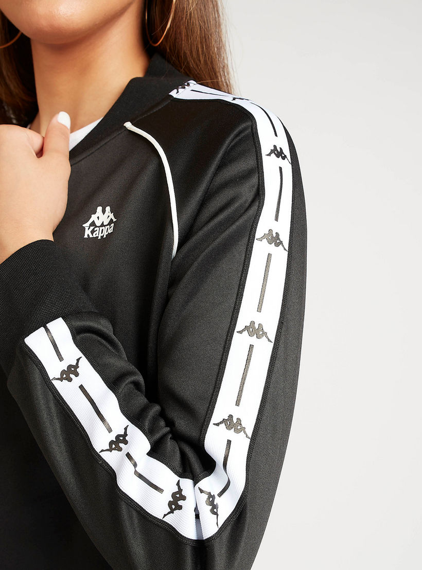 Kappa Logo Print Jacket with Long Sleeves-women-clothing-sportswearandactivewear-coatsandjackets-jackets-image-5