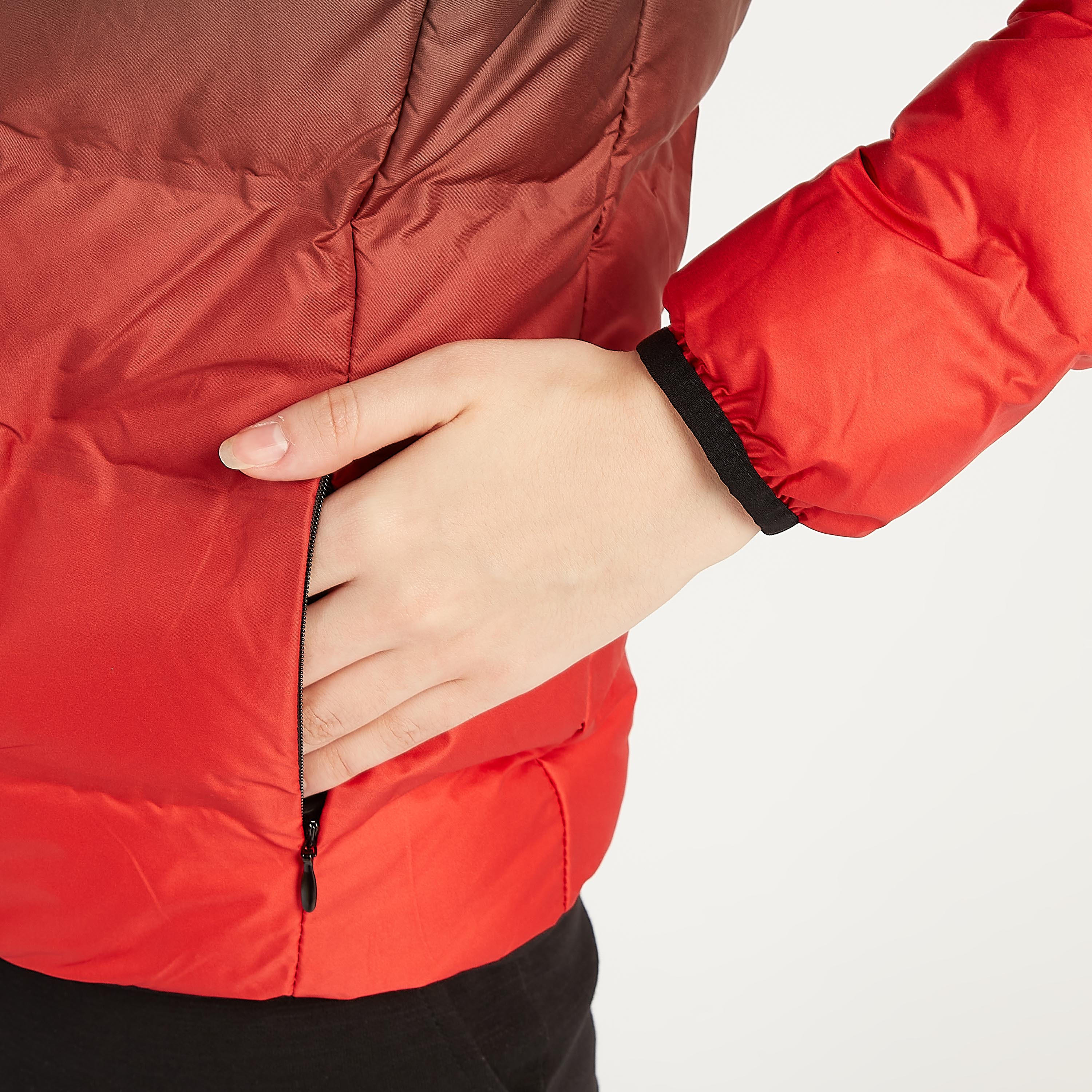 جاكيت مبطّن بقبّعة وأكمام طويلة وجيوب بسحّاب من كابا-women-clothing-sportswearandactivewear-coatsandjackets-jackets-image-8