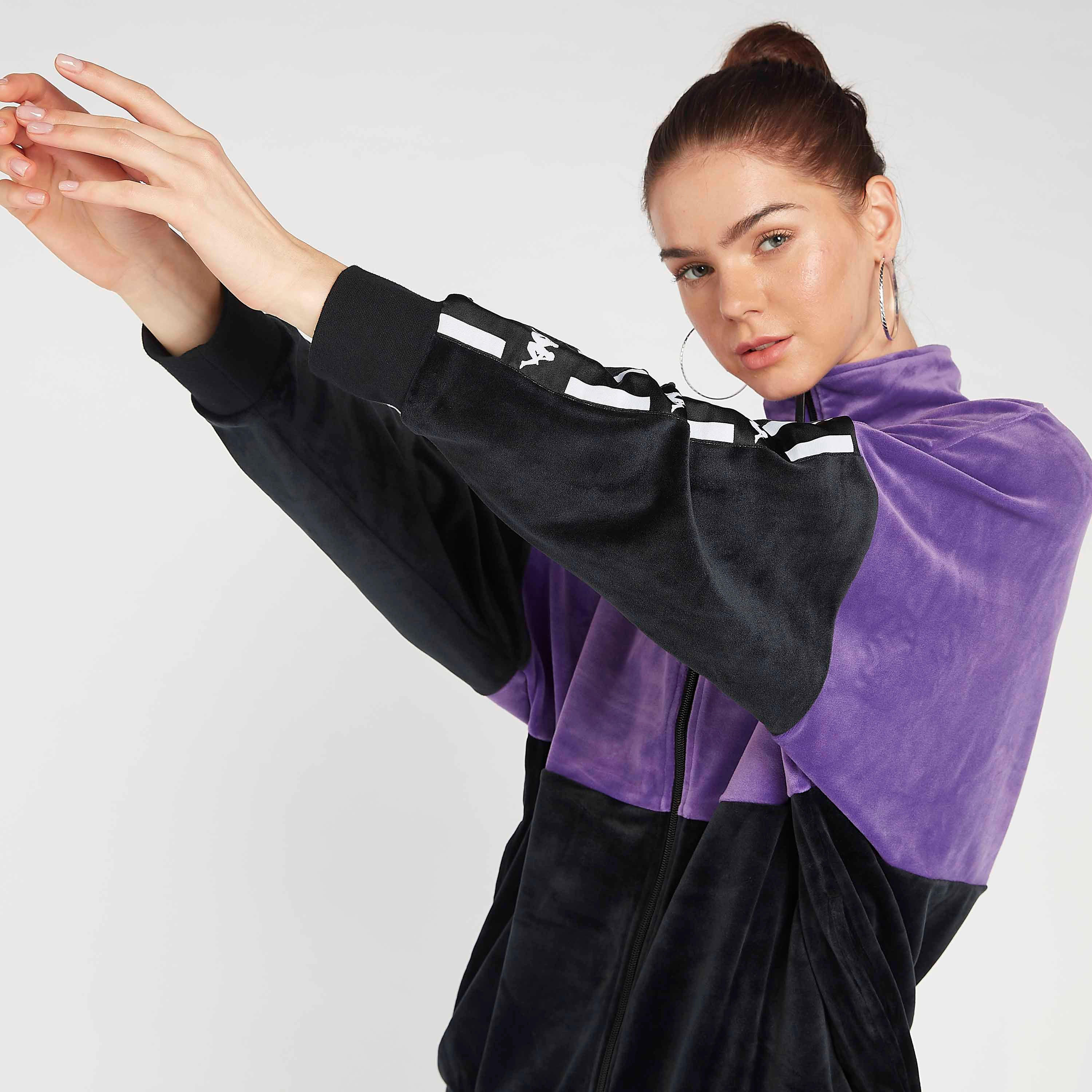 جاكيت بطبعات وأكمام طويلة وجيوب من كابا-women-clothing-sportswearandactivewear-coatsandjackets-jackets-image-2