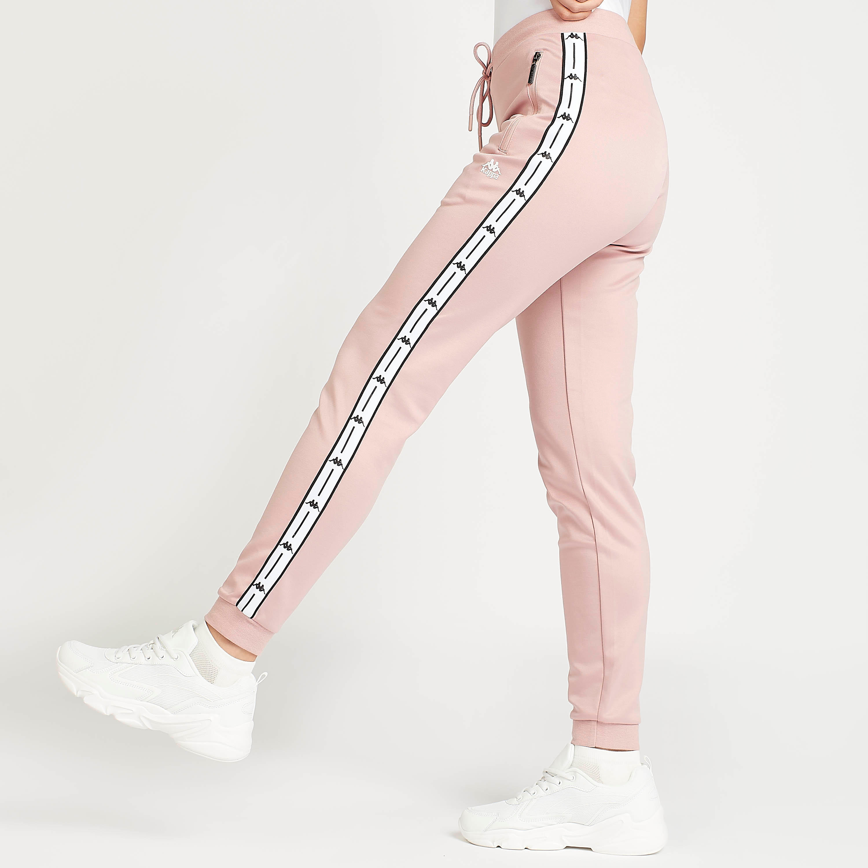 Kappa Jog Pants with Logo Tape Detail-women-clothing-sportswearandactivewear-bottoms-image-1