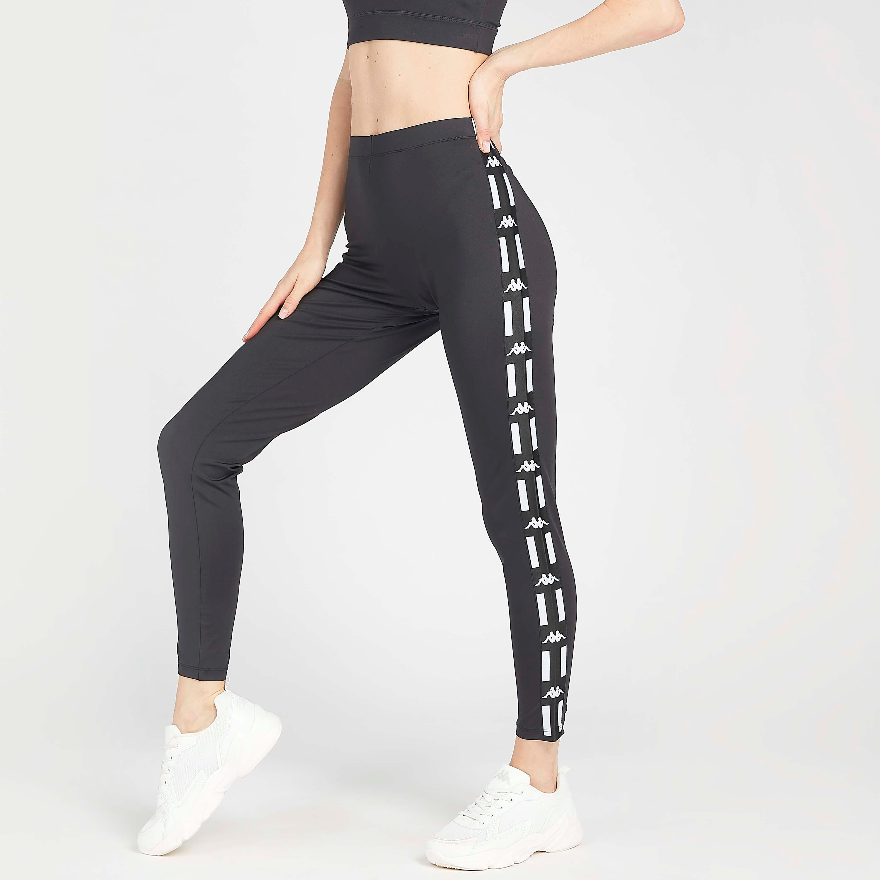 بنطلون ليقنز بخصر مطّاطي وشريطة وطبعات من كابا-women-clothing-sportswearandactivewear-bottoms-image-1