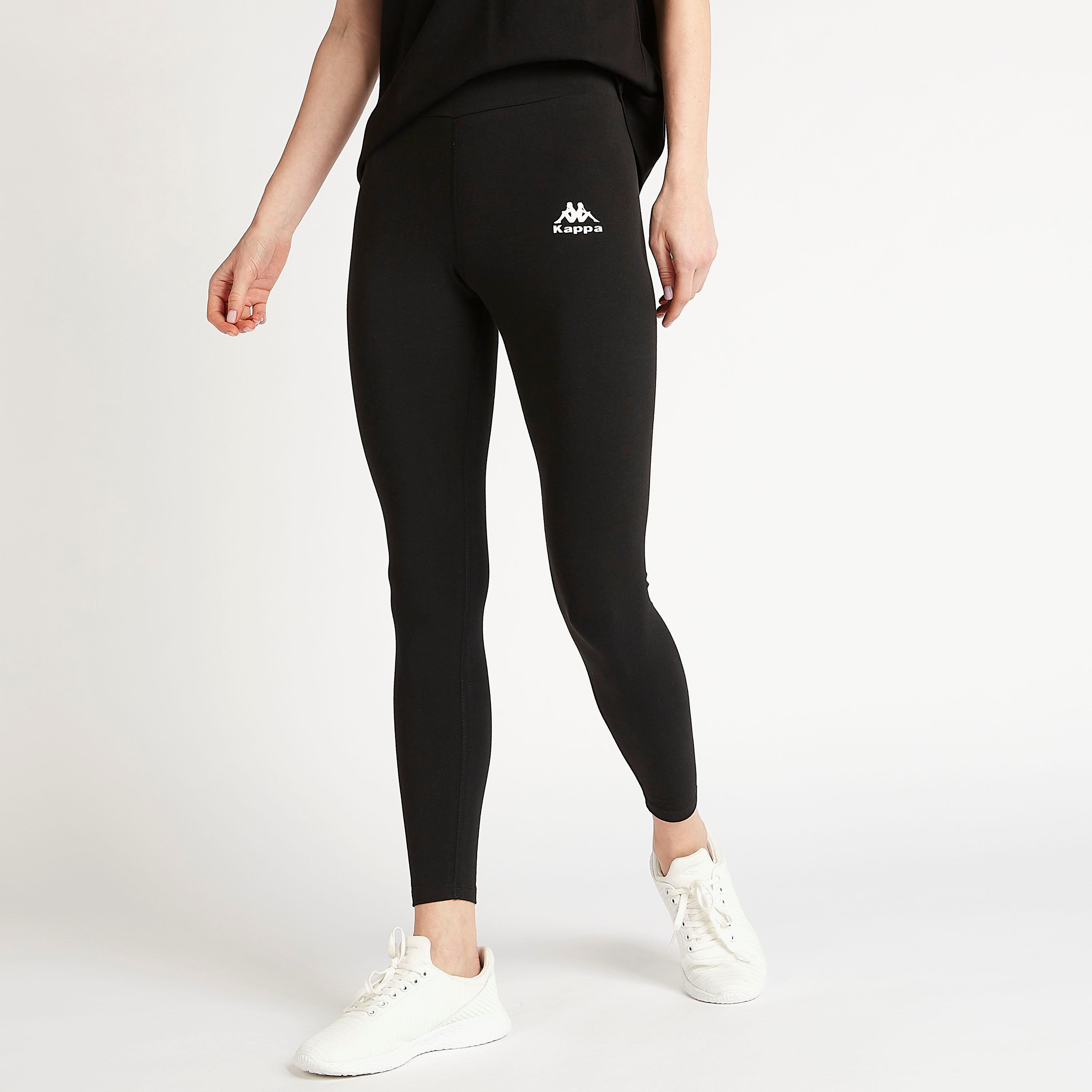 بنطلون ليقنز بطول الكاحل وبخصر مطّاطي من كابا-women-clothing-bottoms-leggings-image-1