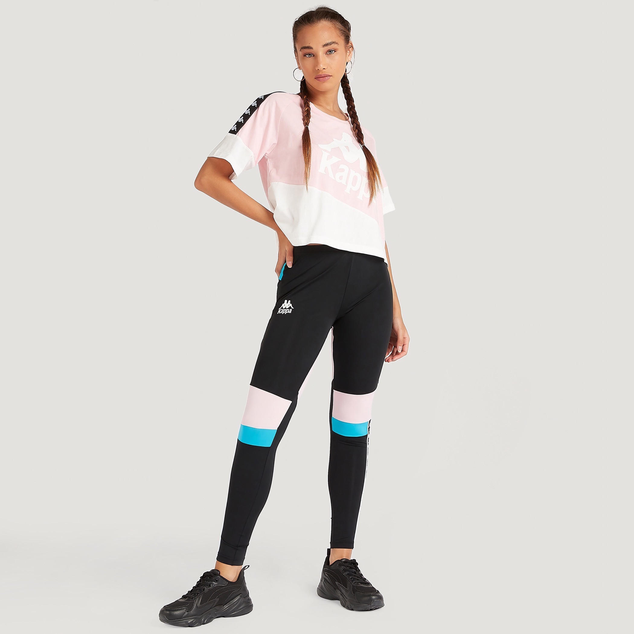 تيشيرت بياقة مستديرة وأكمام قصيرة وطبعات من كابا-women-clothing-sportswearandactivewear-tshirtsandvests-image-2