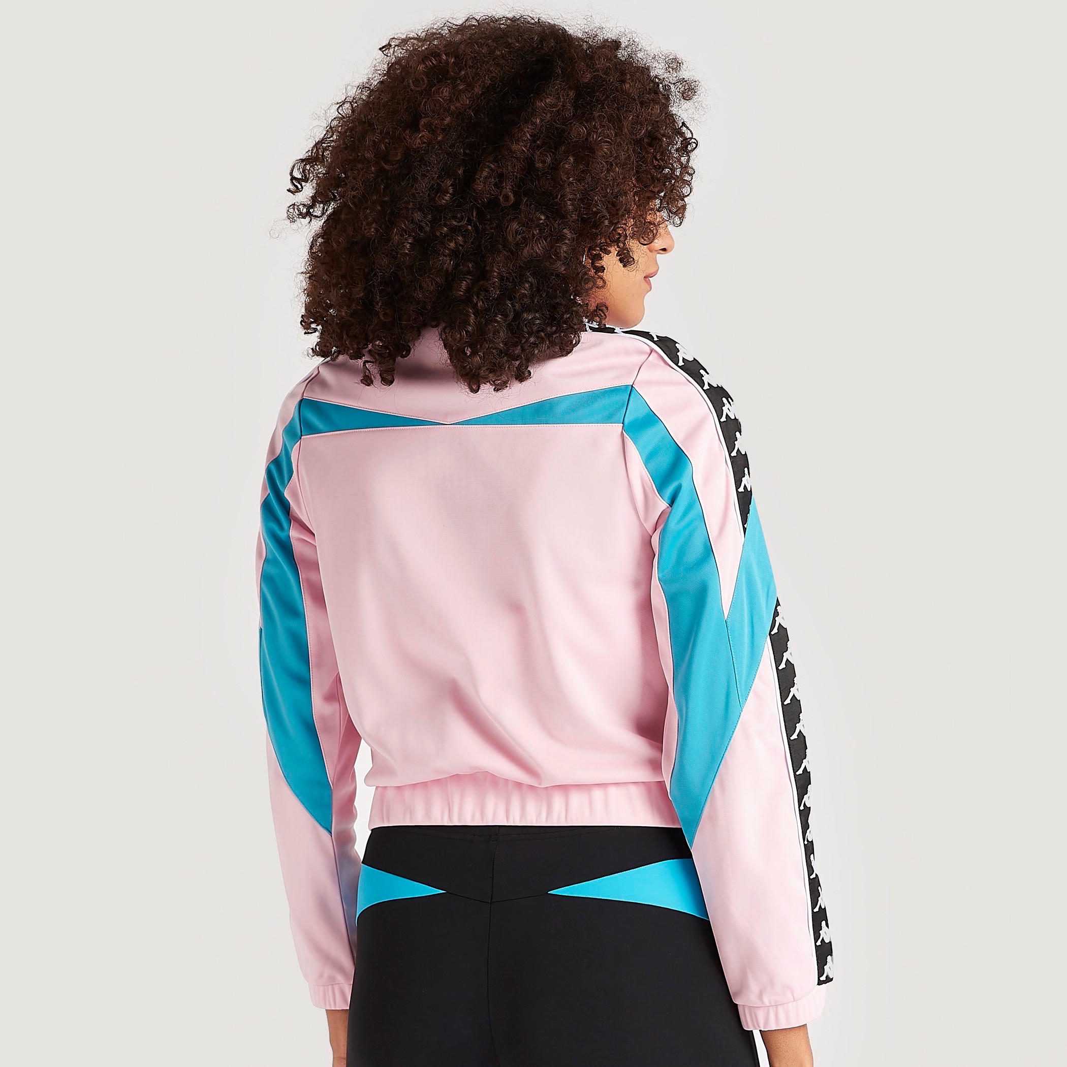 Kappa Zip Through Jacket with Long Sleeves and Printed Tape Detail-women-clothing-sportswearandactivewear-coatsandjackets-jackets-image-4