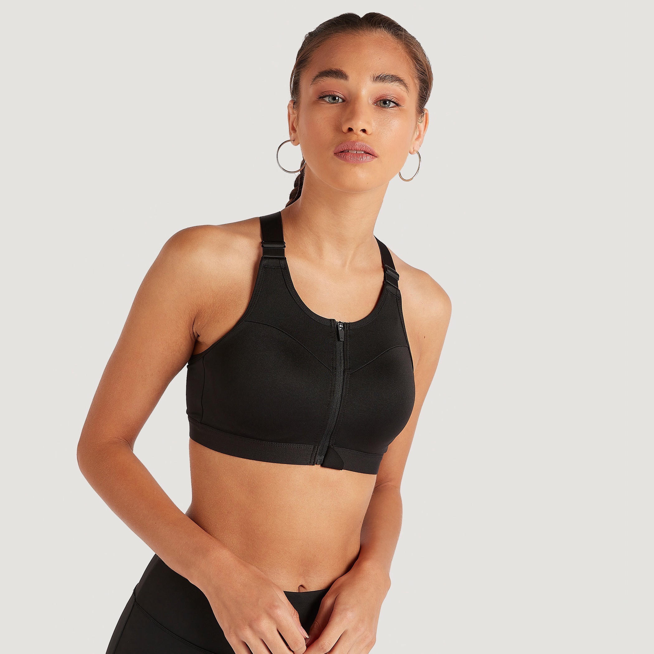 صدرية رياضية بدون أكمام وياقة عميقة من كابا-sports-women-clothing-sportsbras-image-1