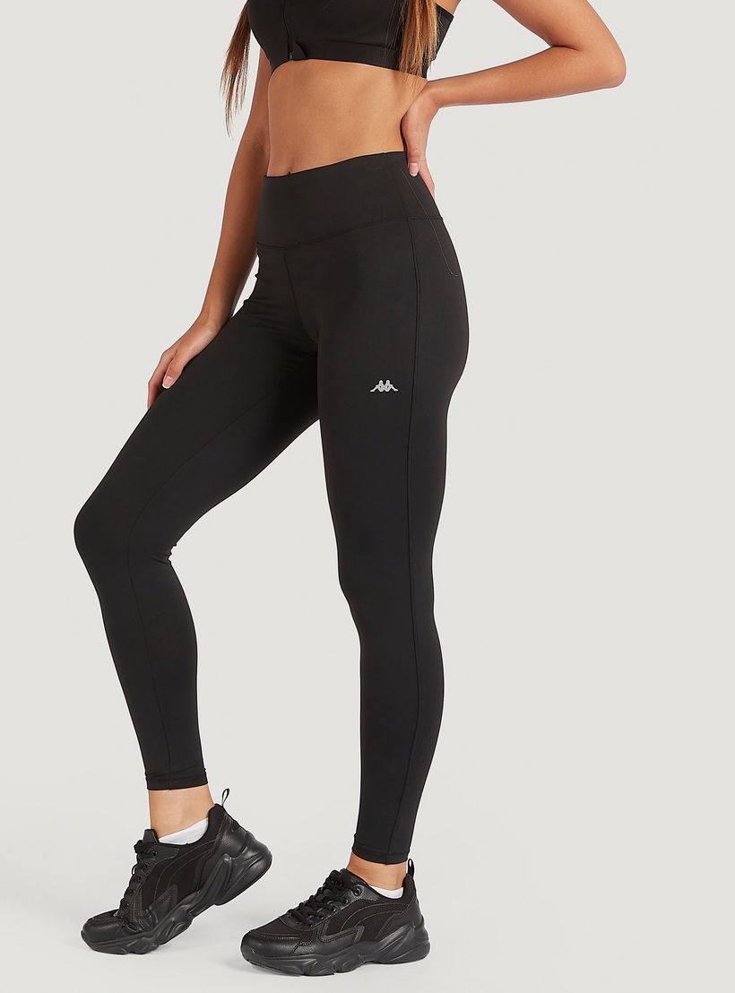 بنطلون ليقنز سادة بخصر مطّاطي من كابا-women-clothing-bottoms-leggings-image-5