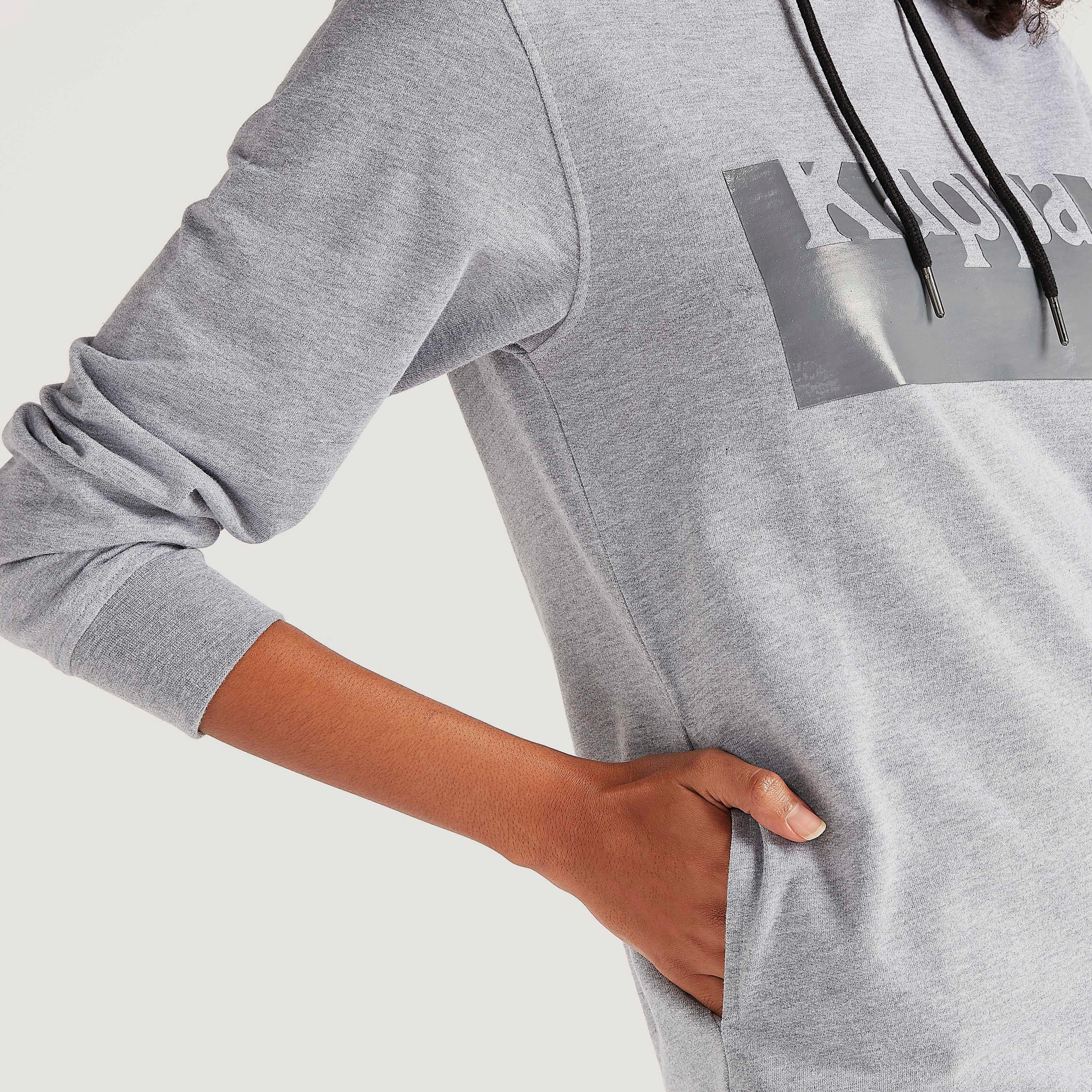 Kappa Printed Sweatshirt with Long Sleeves and Hood-women-clothing-sportswearandactivewear-hoodiesandsweatshirts-image-5