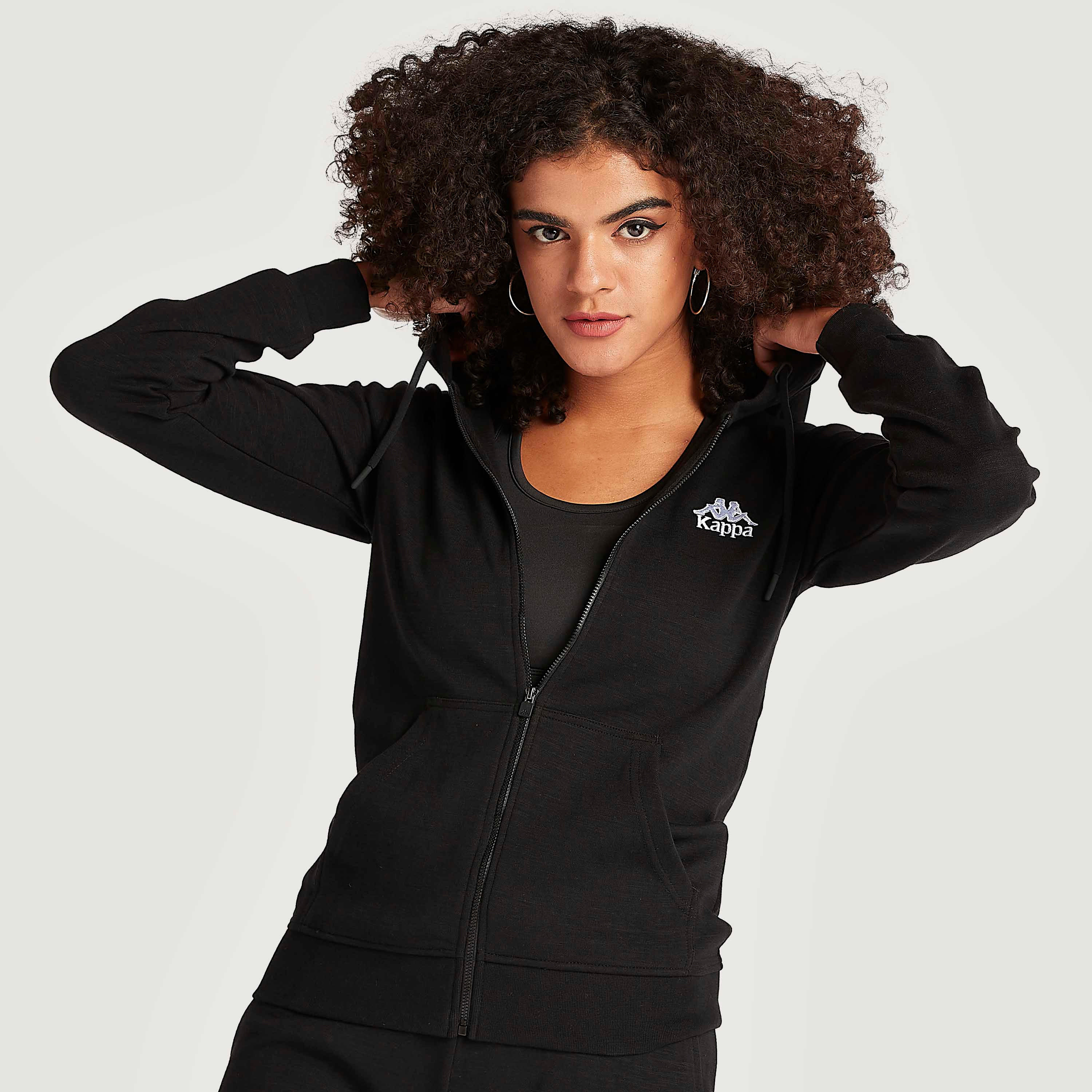هودي بسحّاب وأكمام طويلة وجيوب من كابا-women-clothing-sportswearandactivewear-hoodiesandsweatshirts-image-5