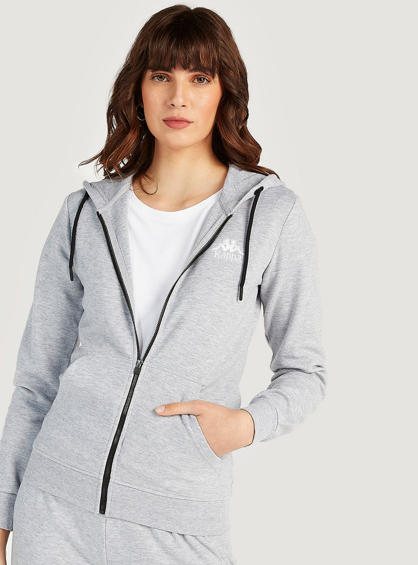 Kappa Zip Through Jacket with Long Sleeves and Pockets-women-clothing-sportswearandactivewear-hoodiesandsweatshirts-image-1