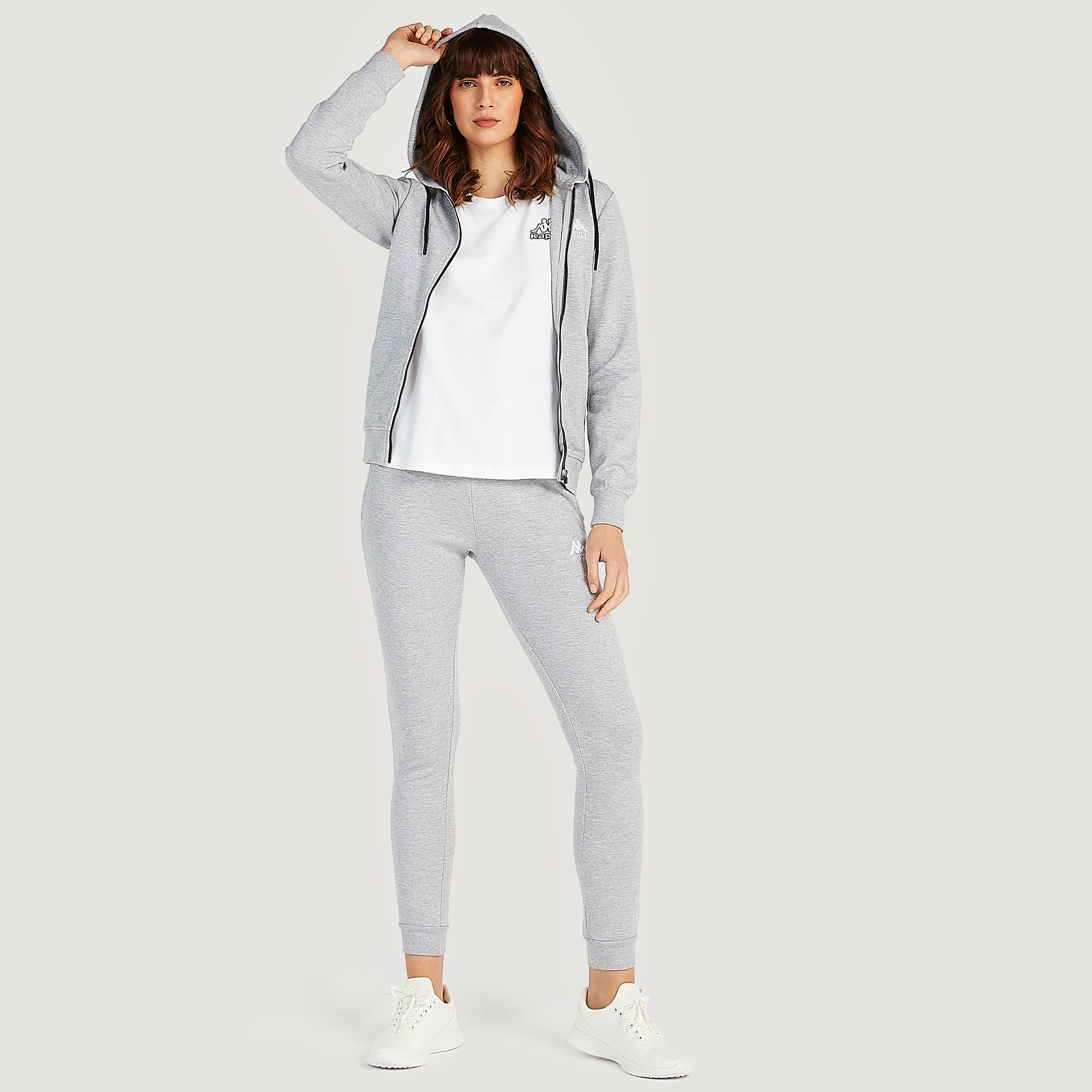 Kappa Zip Through Jacket with Long Sleeves and Pockets-women-clothing-sportswearandactivewear-hoodiesandsweatshirts-image-2